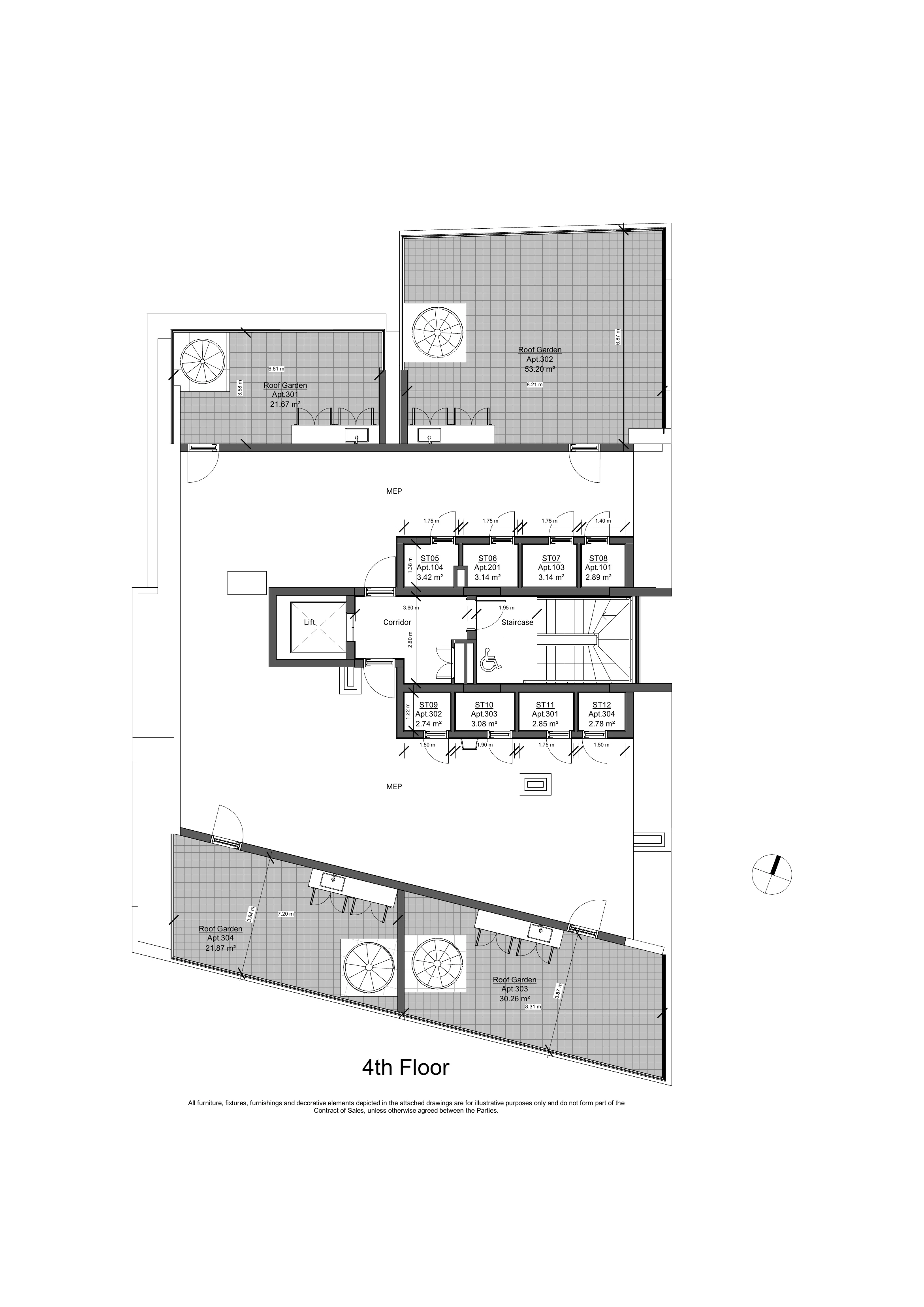 ACHILLEAS floor plan: Roof Garden