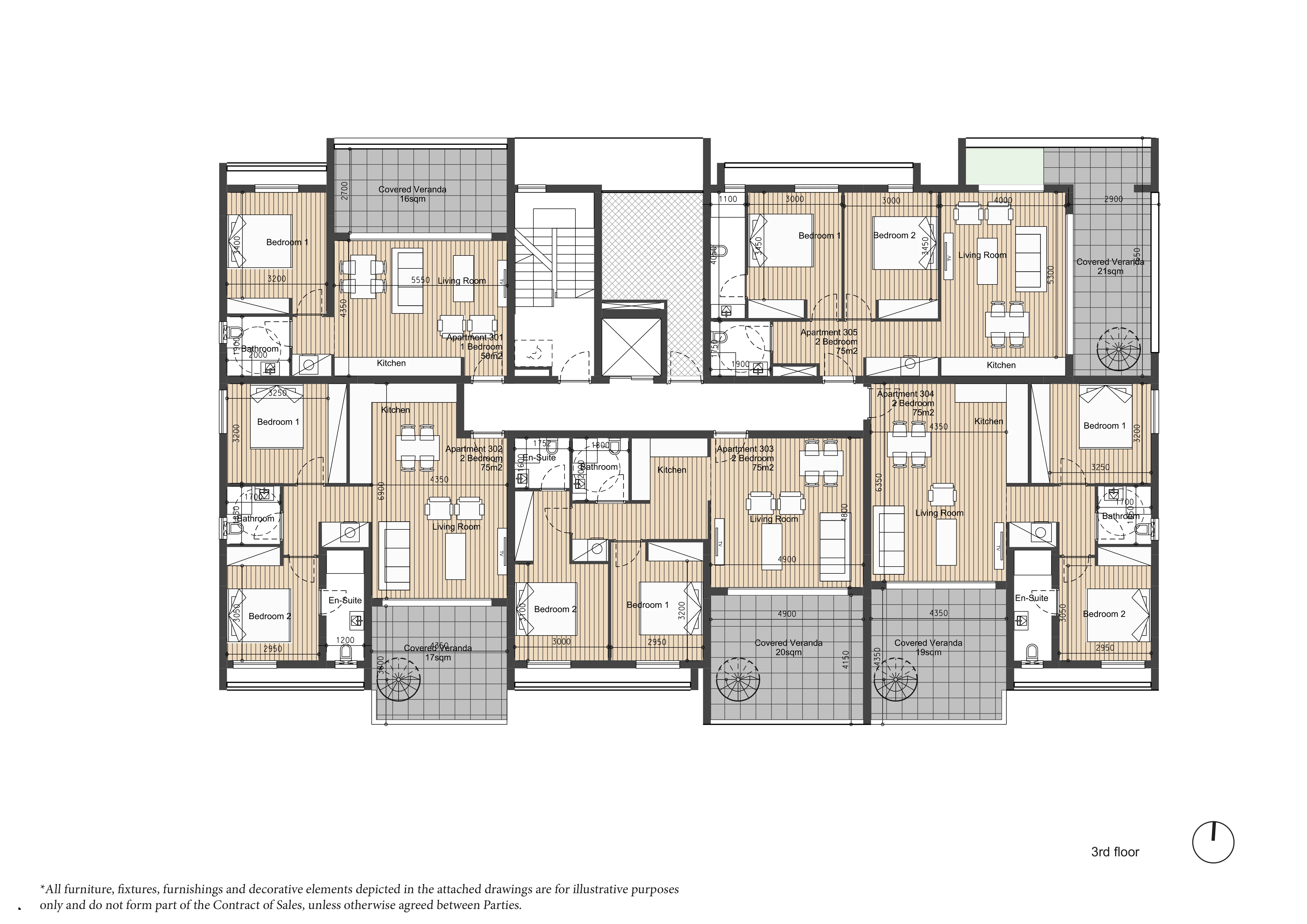 AETHER RESIDENCES floor plan: Third Floor