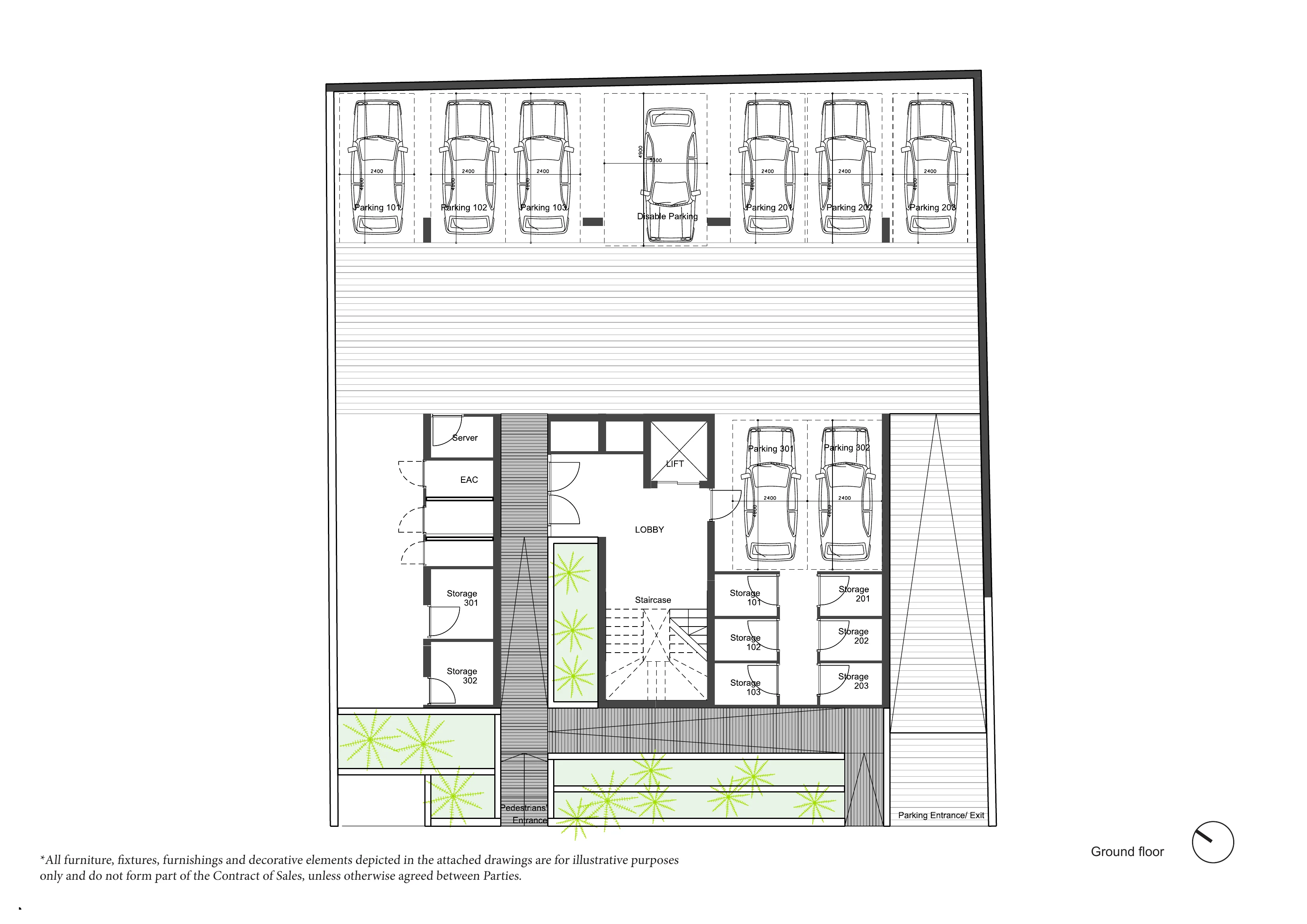 ALDO RESIDENCES floor plan: Ground Floor