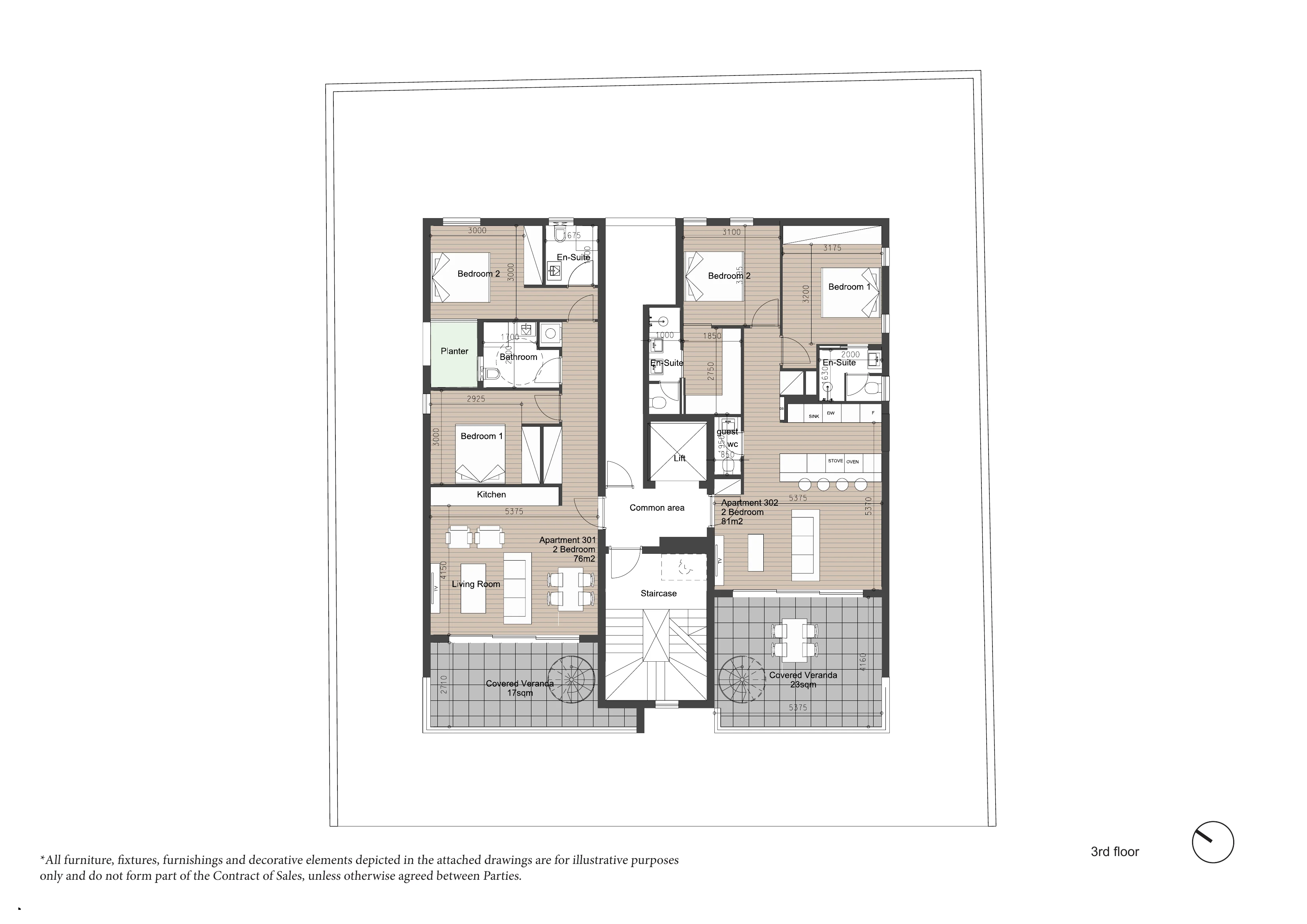 ALDO RESIDENCES floor plan: 3rd Floor