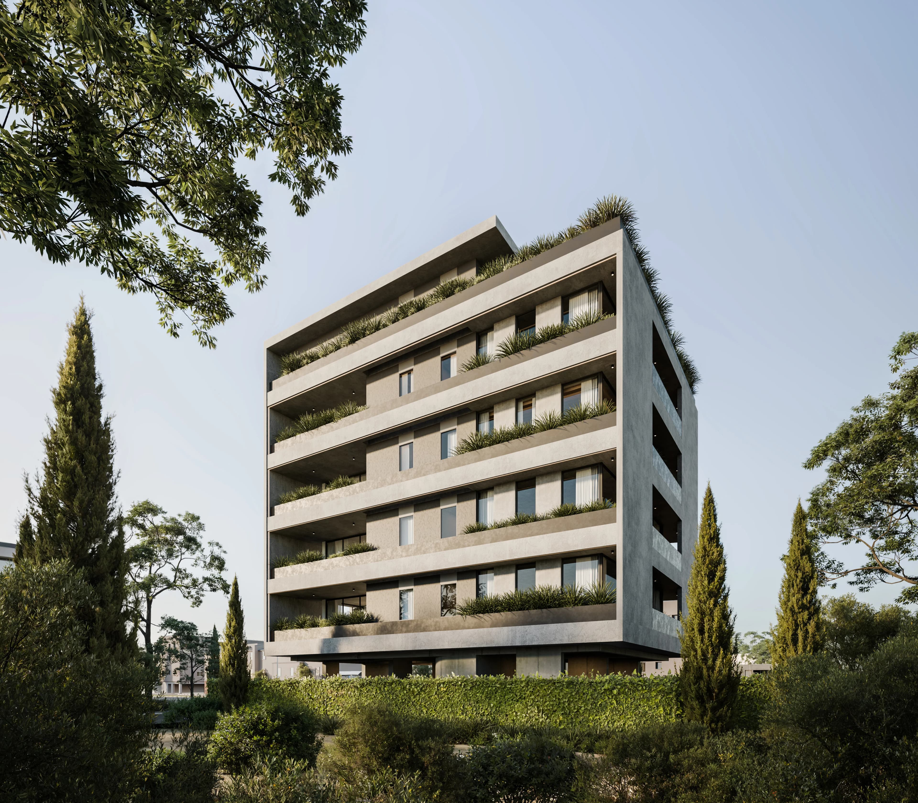 APEX's planted terraces wrapping every floor