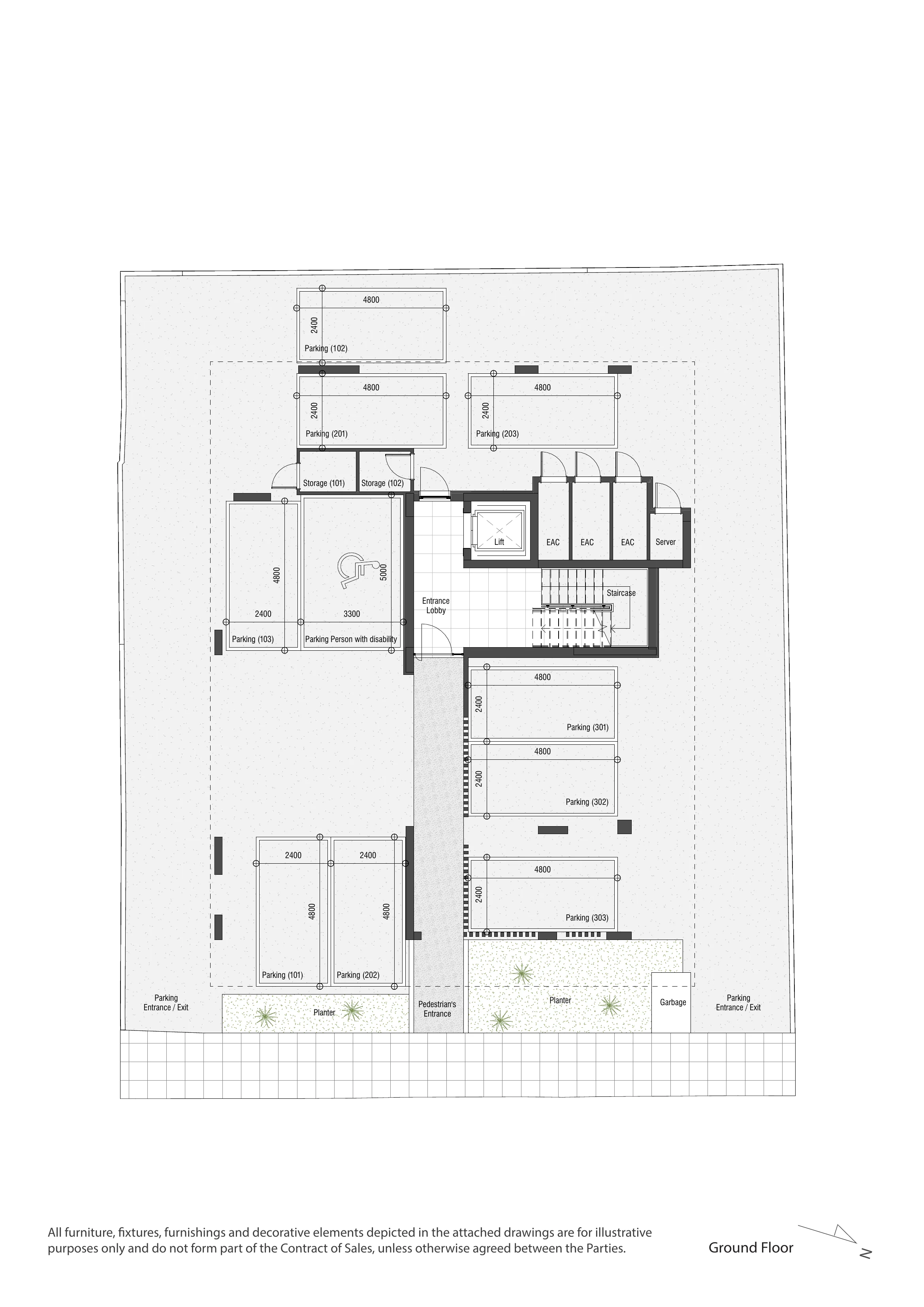 APOLLO Residences floor plan: Ground Floor