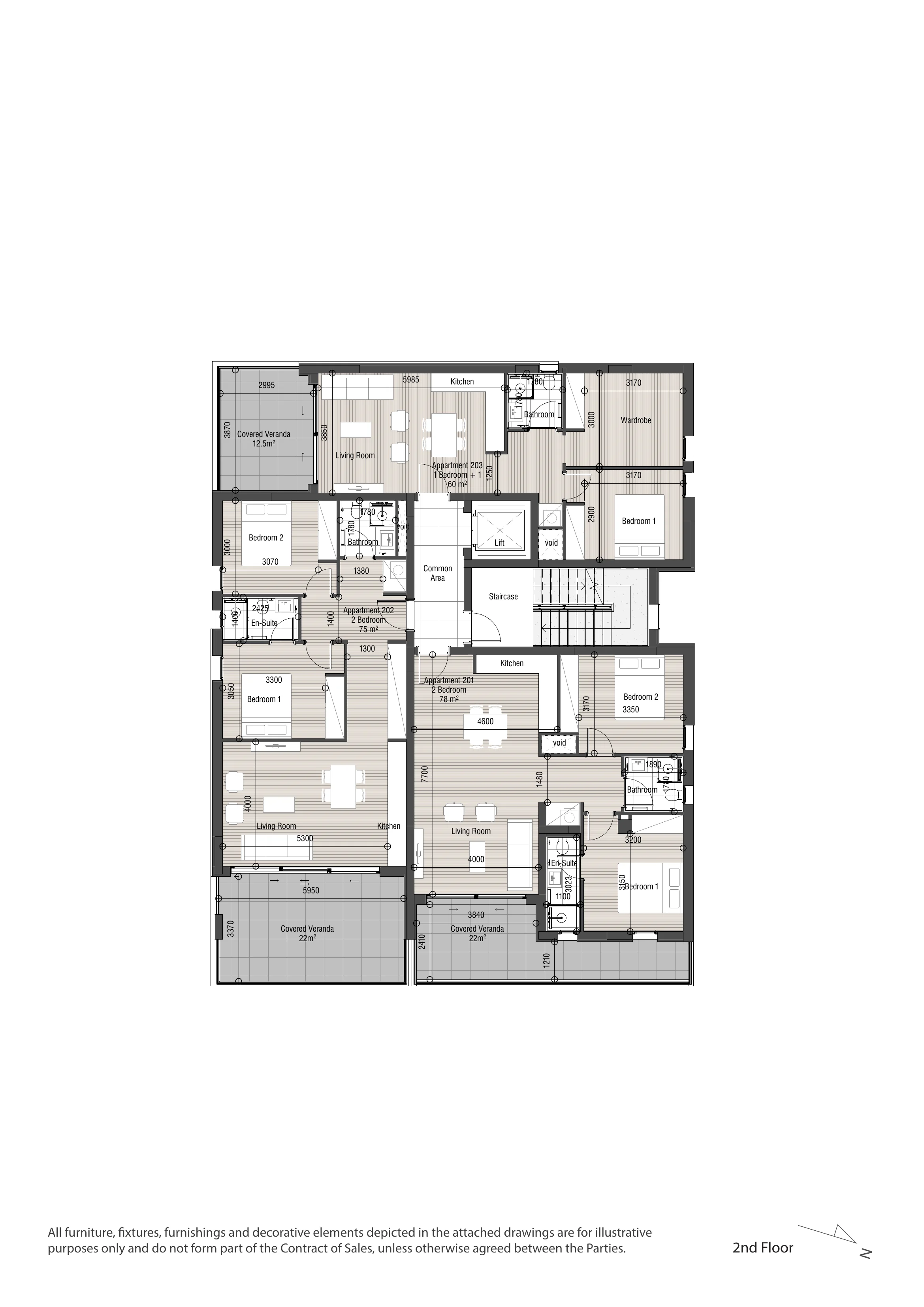 APOLLO Residences floor plan: Second Floor
