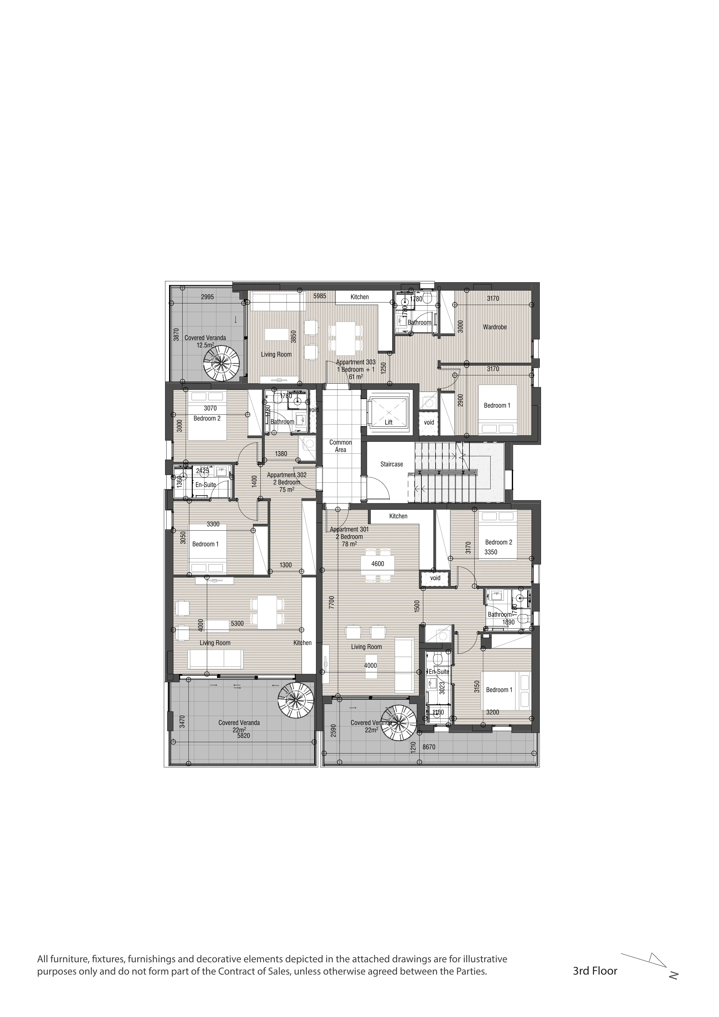 APOLLO Residences floor plan: Third Floor