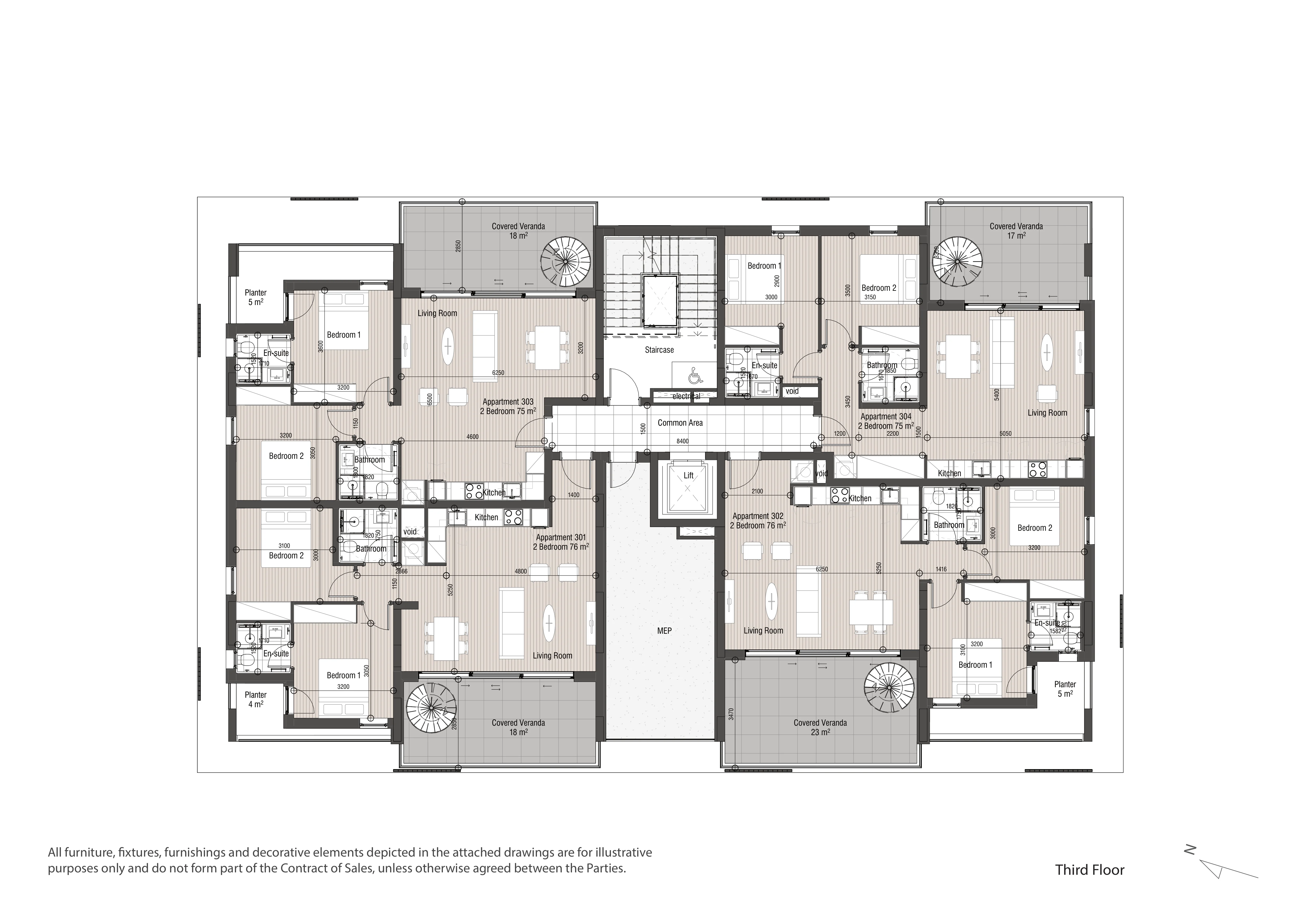 AURA RESIDENCES floor plan: Aura Third Floor Overview