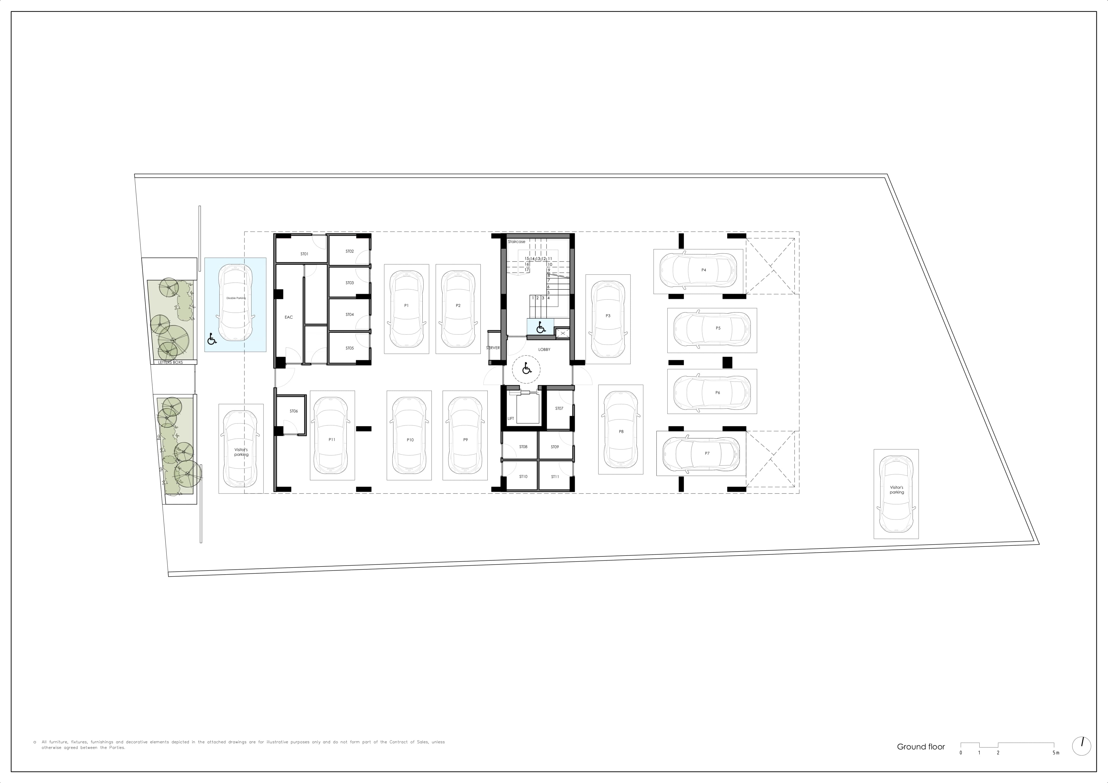 DELOMA RESIDENCES floor plan: Deloma Ground Floor Parking Storage Codes
