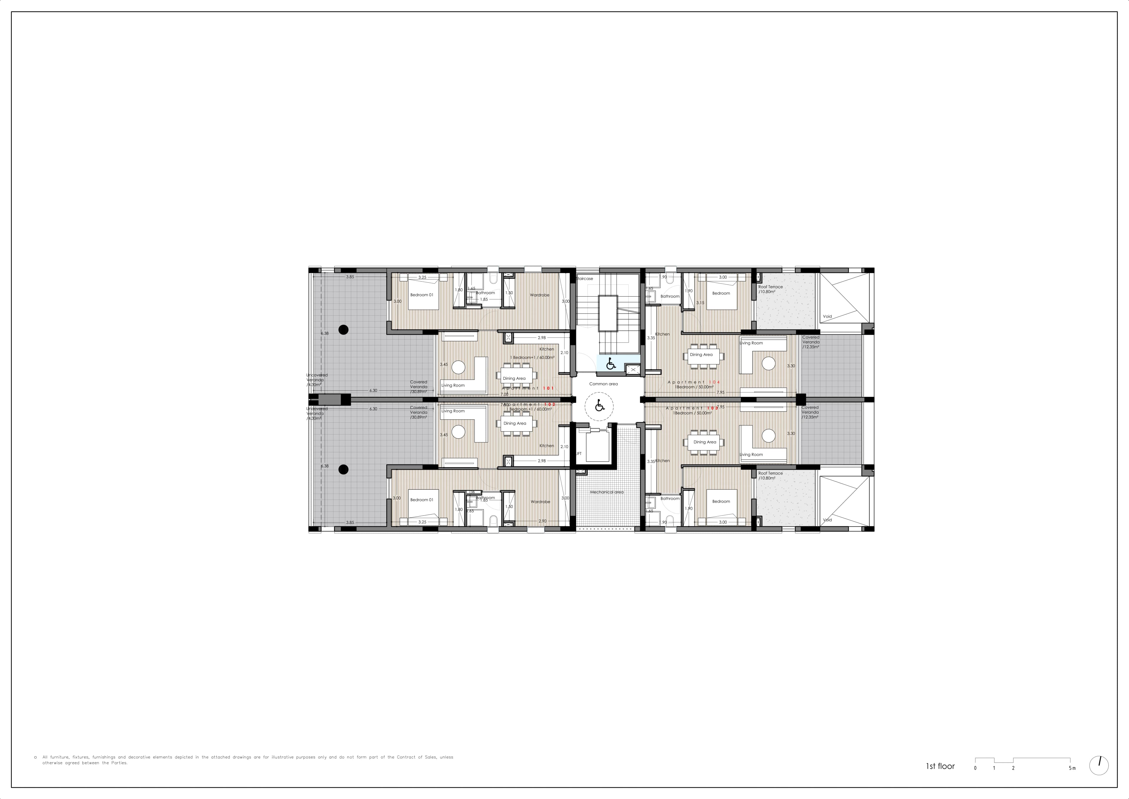 DELOMA RESIDENCES floor plan: Deloma First Floor Overview