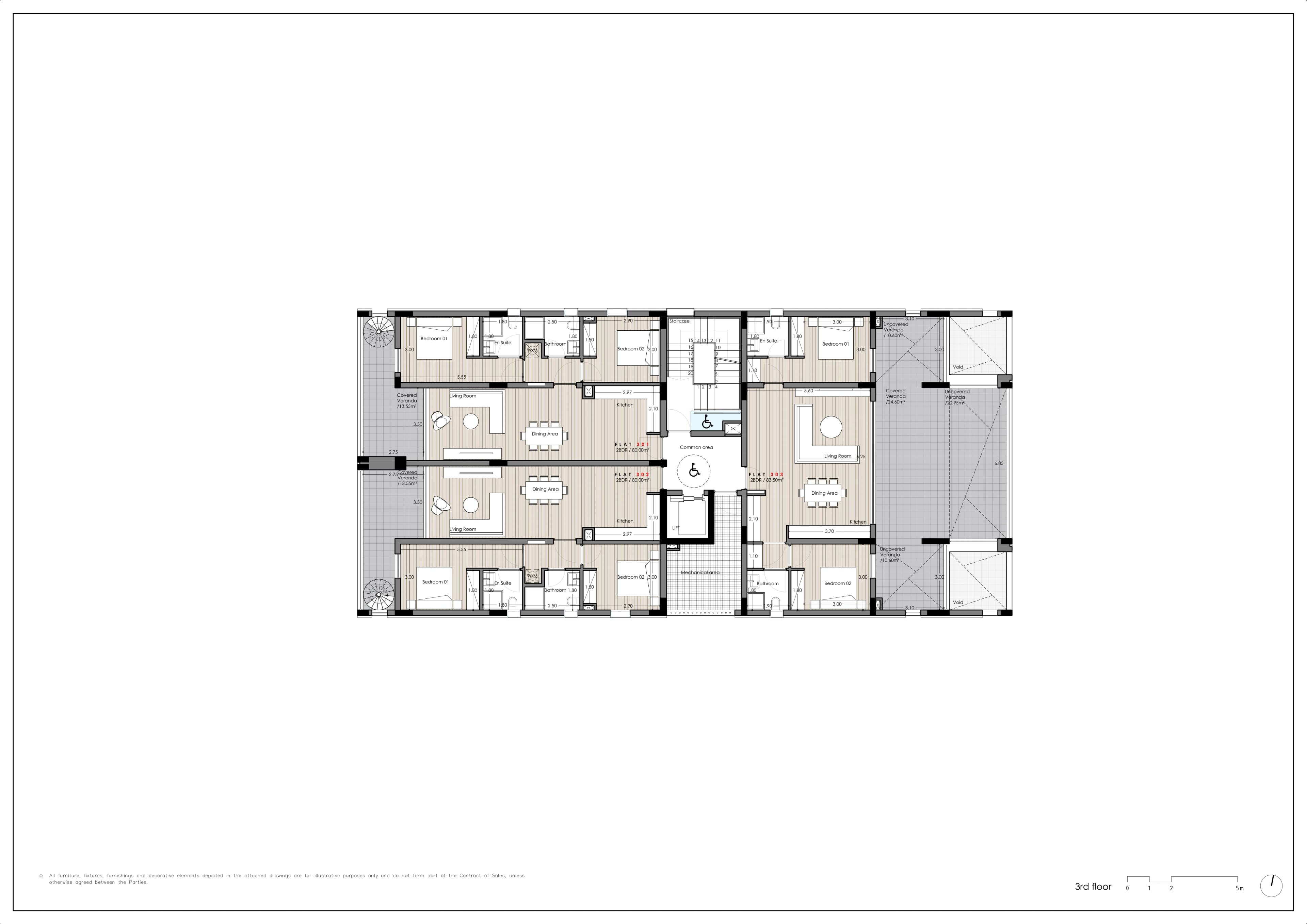 DELOMA RESIDENCES floor plan: Deloma Third Floor Overview