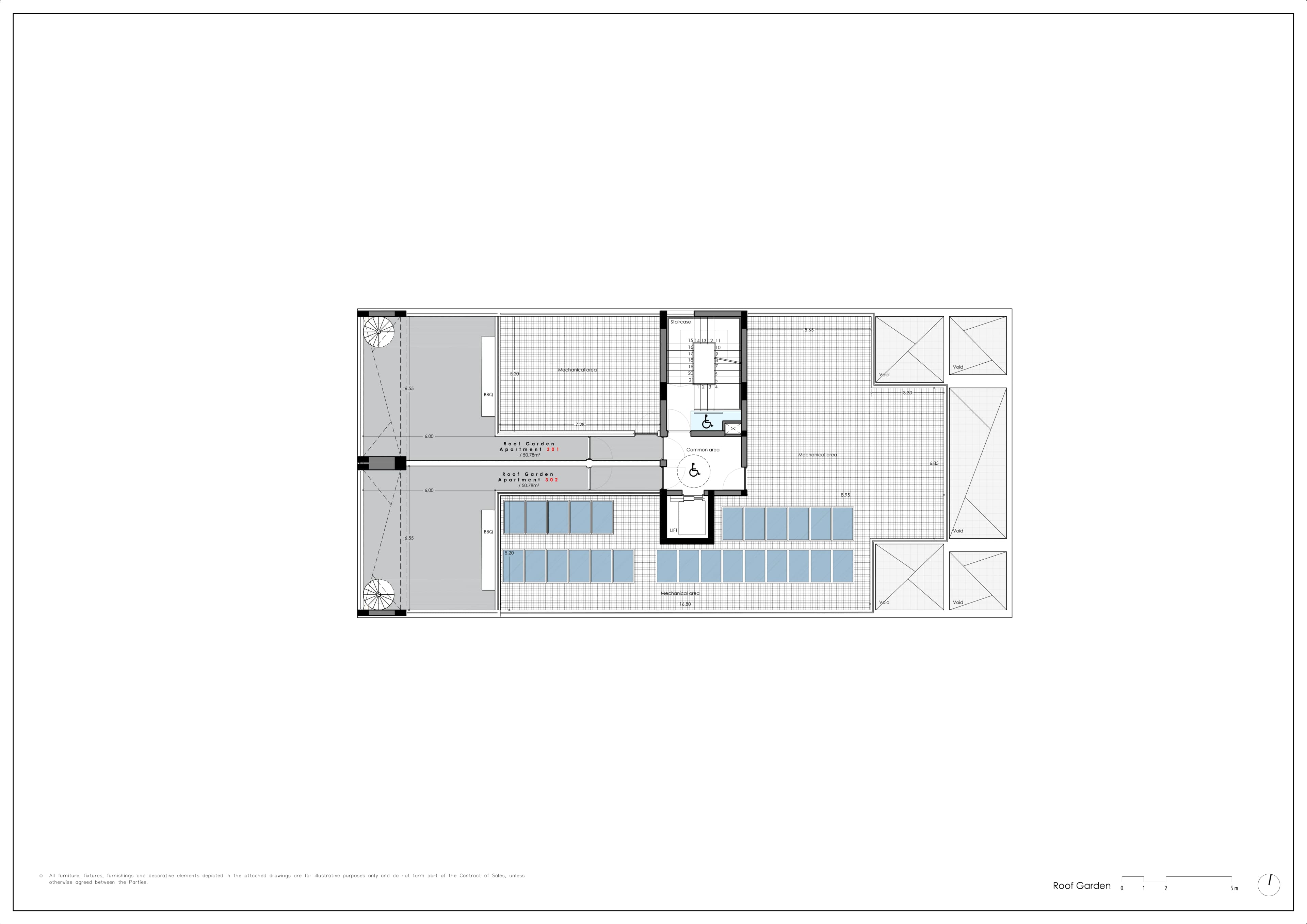 DELOMA RESIDENCES floor plan: Deloma Roof Garden Overview
