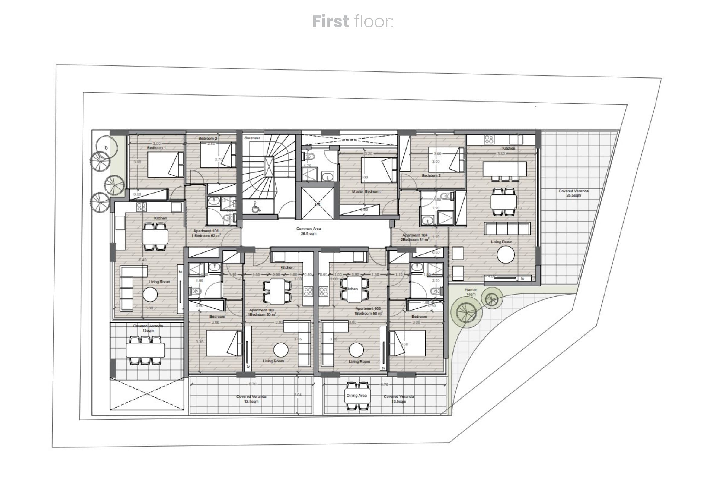 KABU RESIDENCES floor plan: KABU Architectural Plans 2024 Page 2