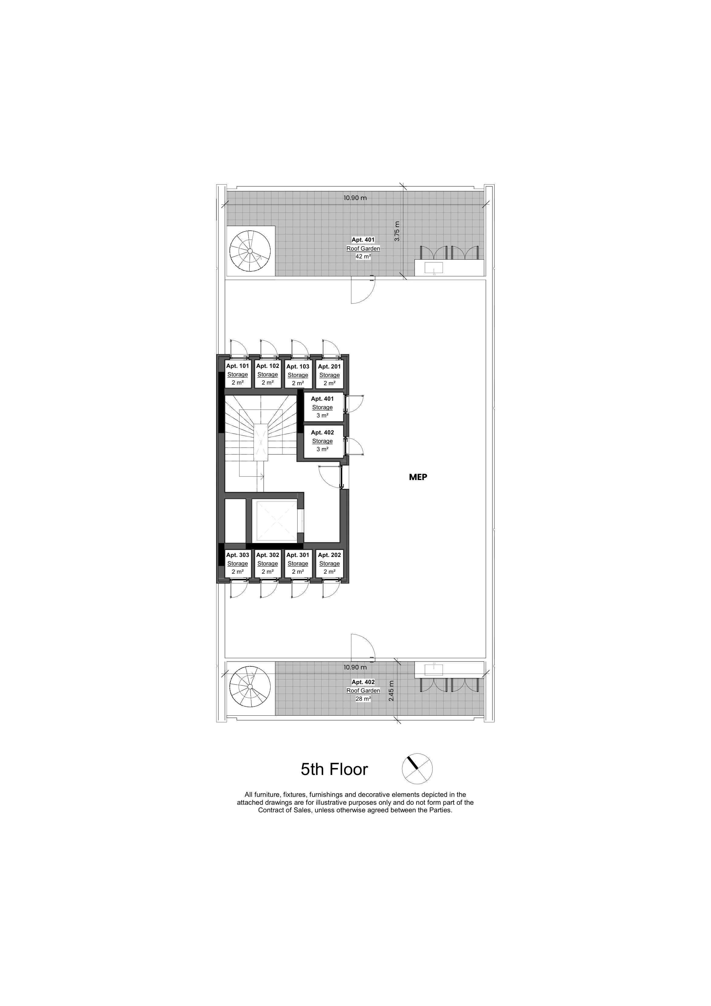 KAI RESIDENCES floor plan: Roof Garden Marketing 5th floor-1