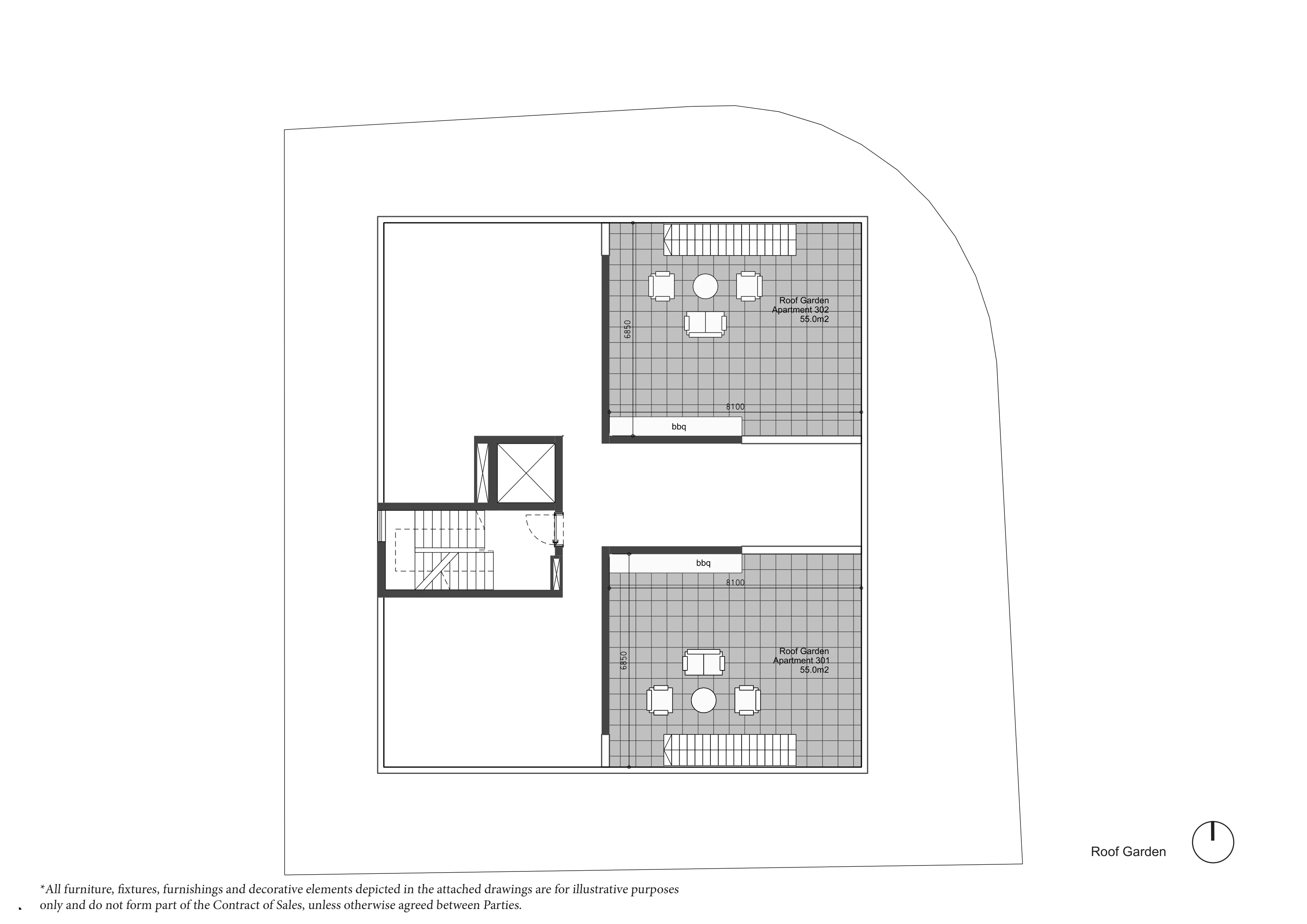 KAIA RESIDENCES floor plan: Roof Garden