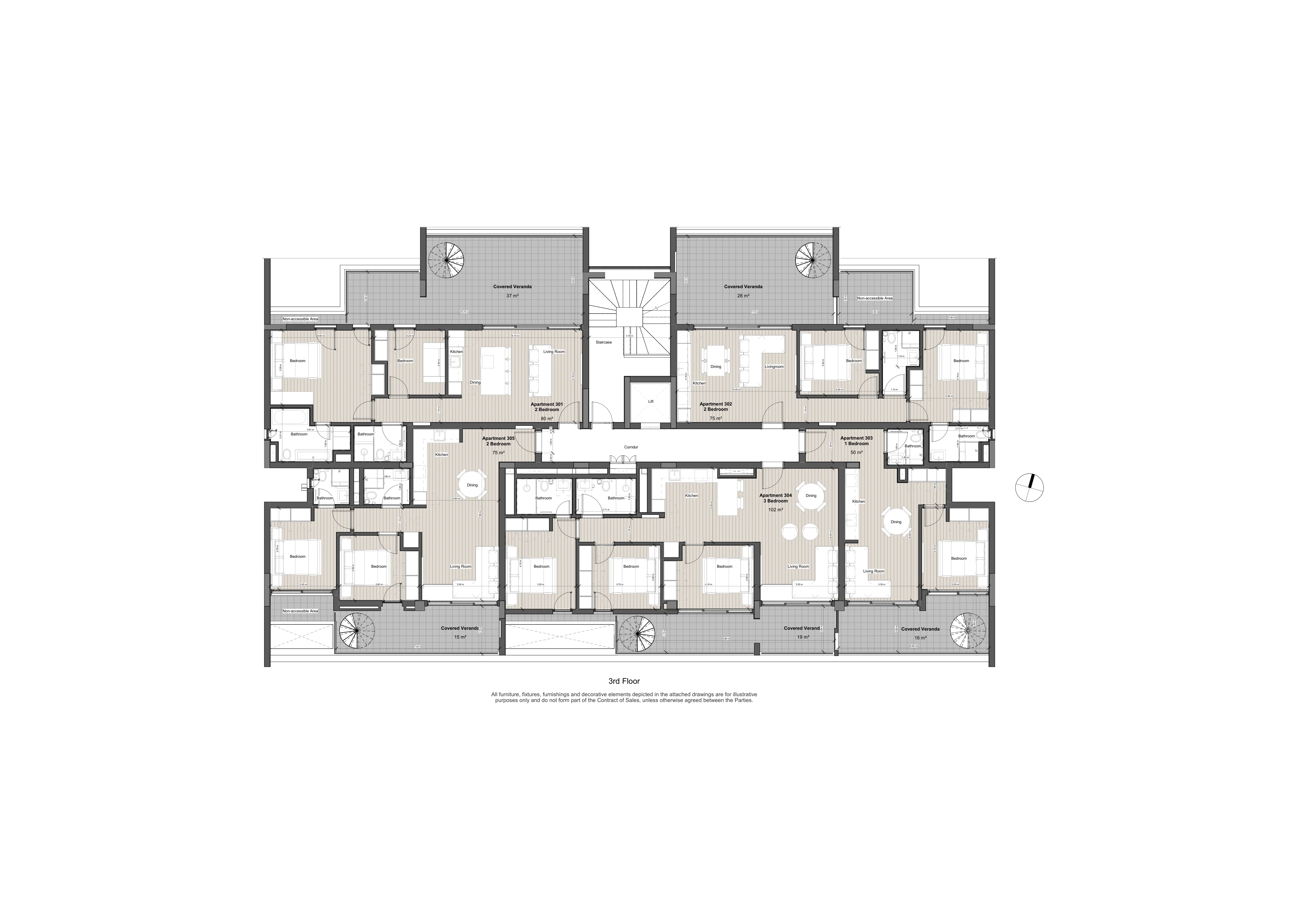 LENNOX RESIDENCES floor plan: Third Floor