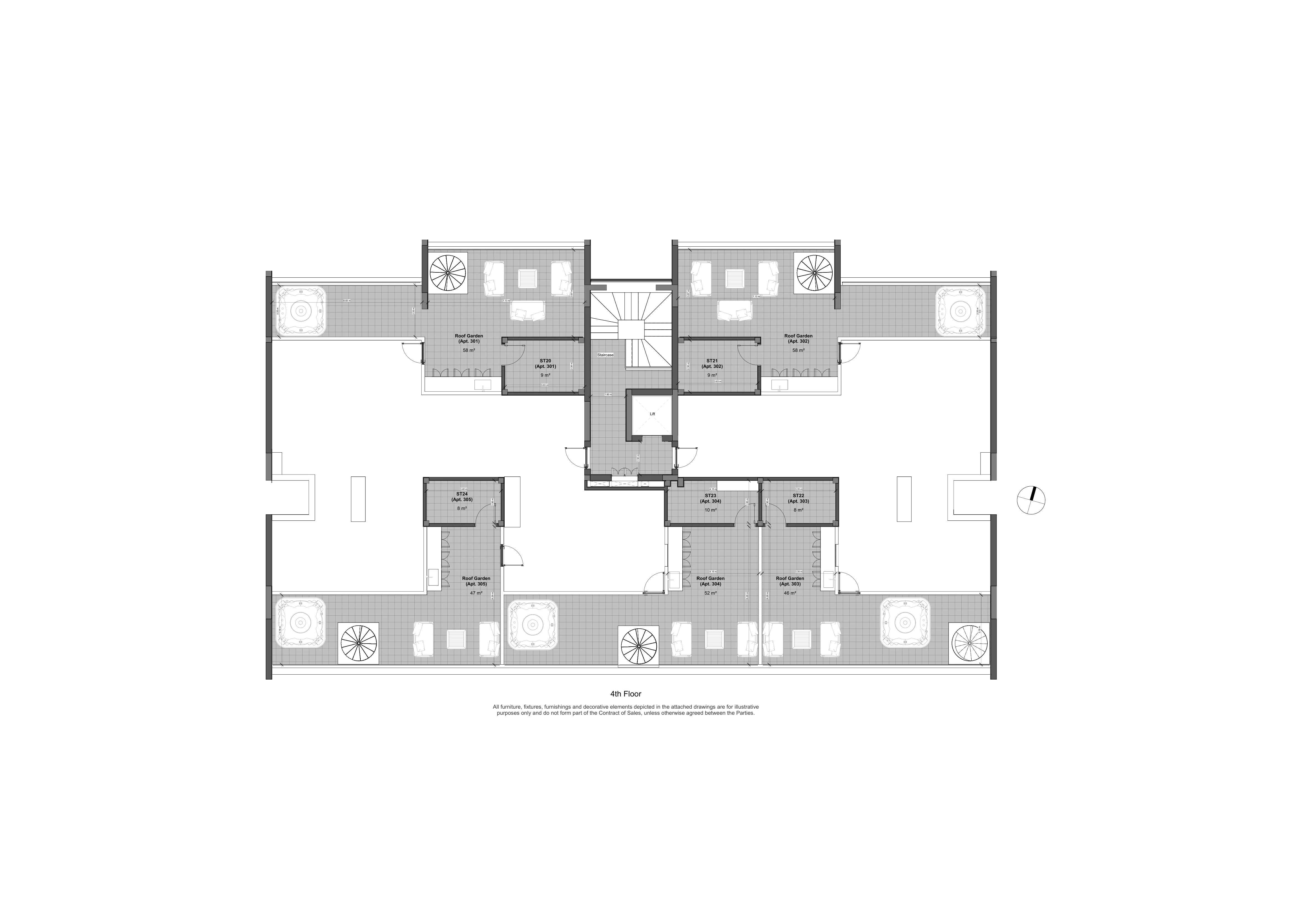 LENNOX RESIDENCES floor plan: Roof Garden
