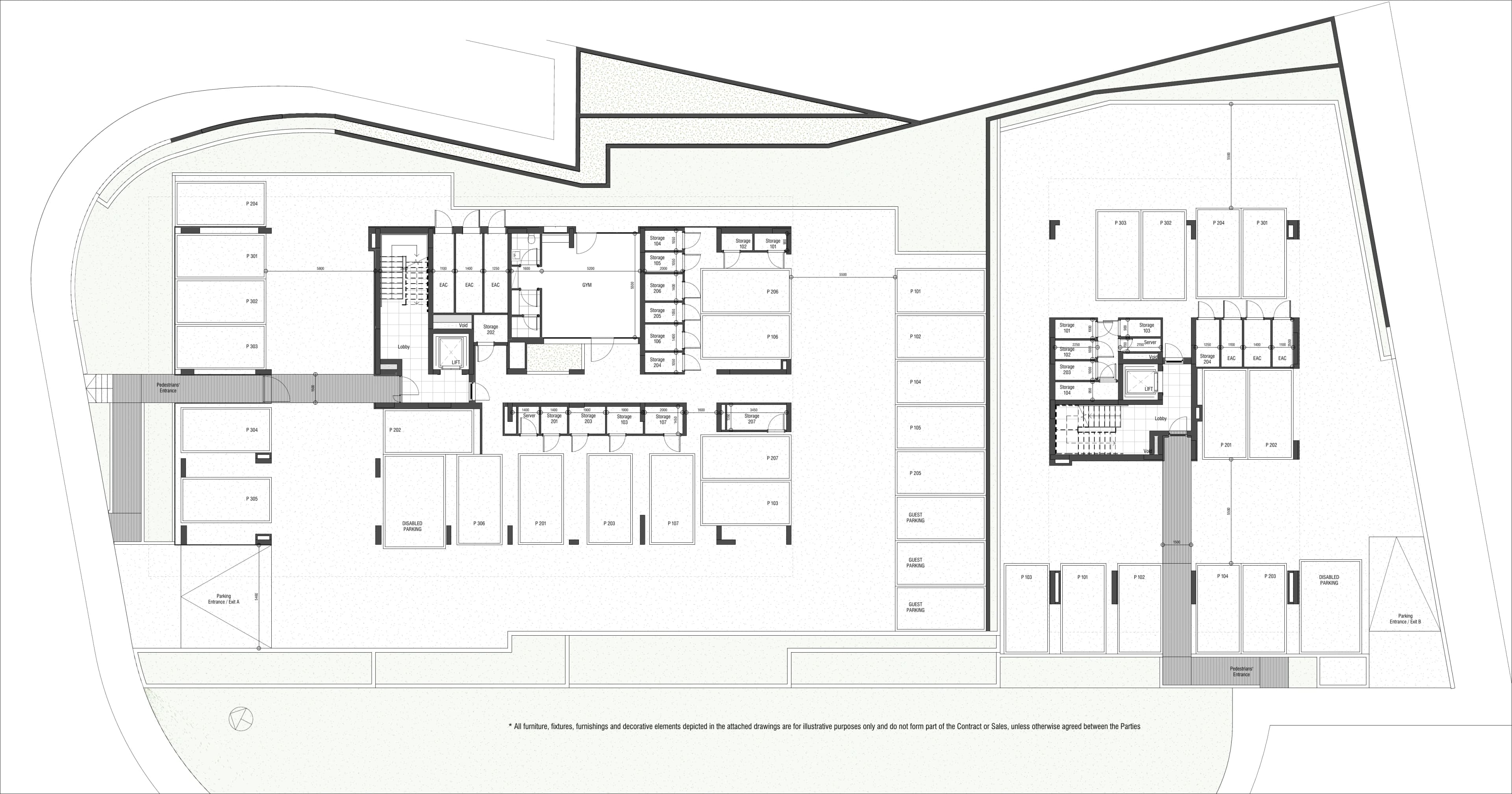 NAYA RESIDENCES floor plan: Ground Floor