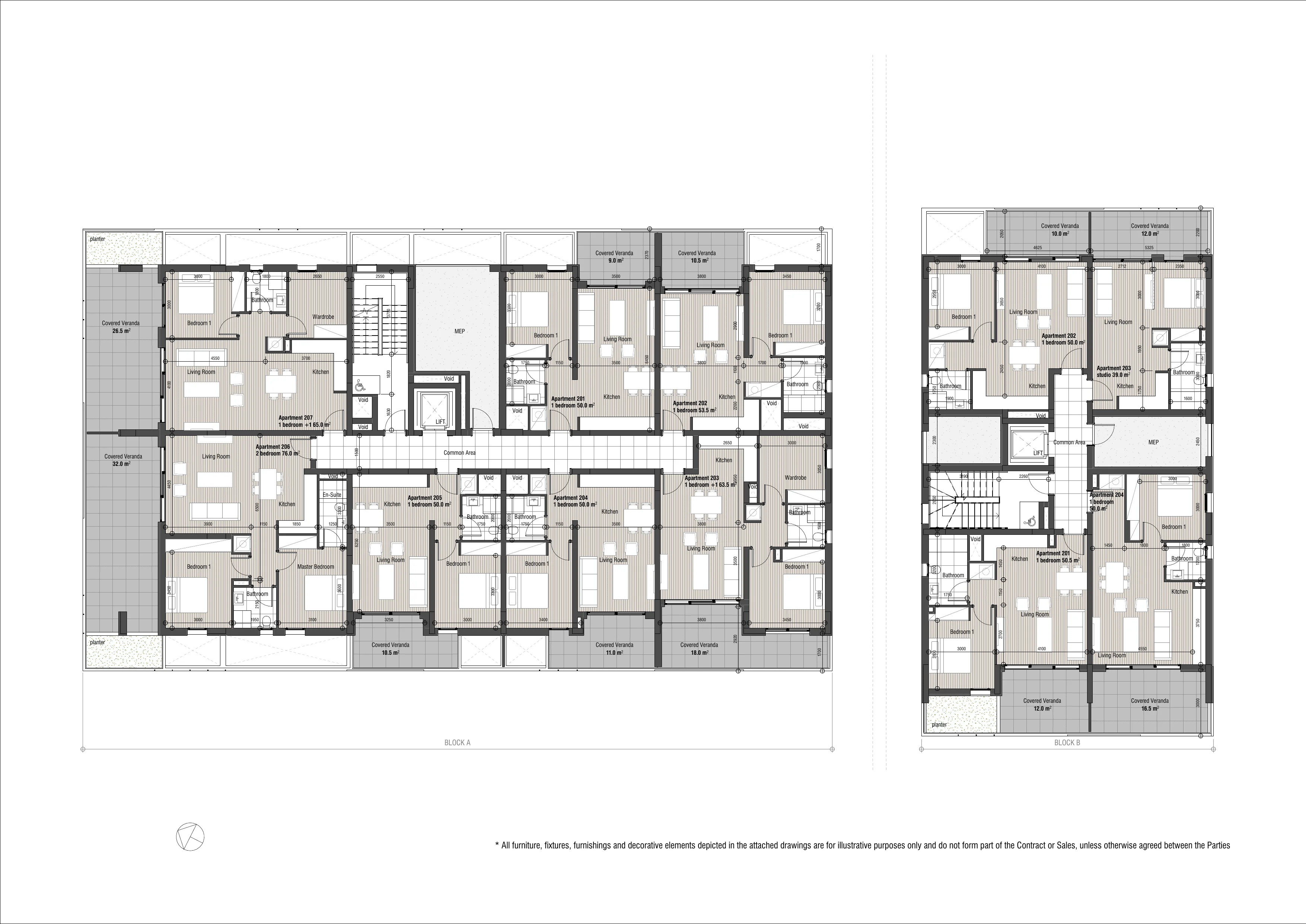NAYA RESIDENCES floor plan: 2nd Floor