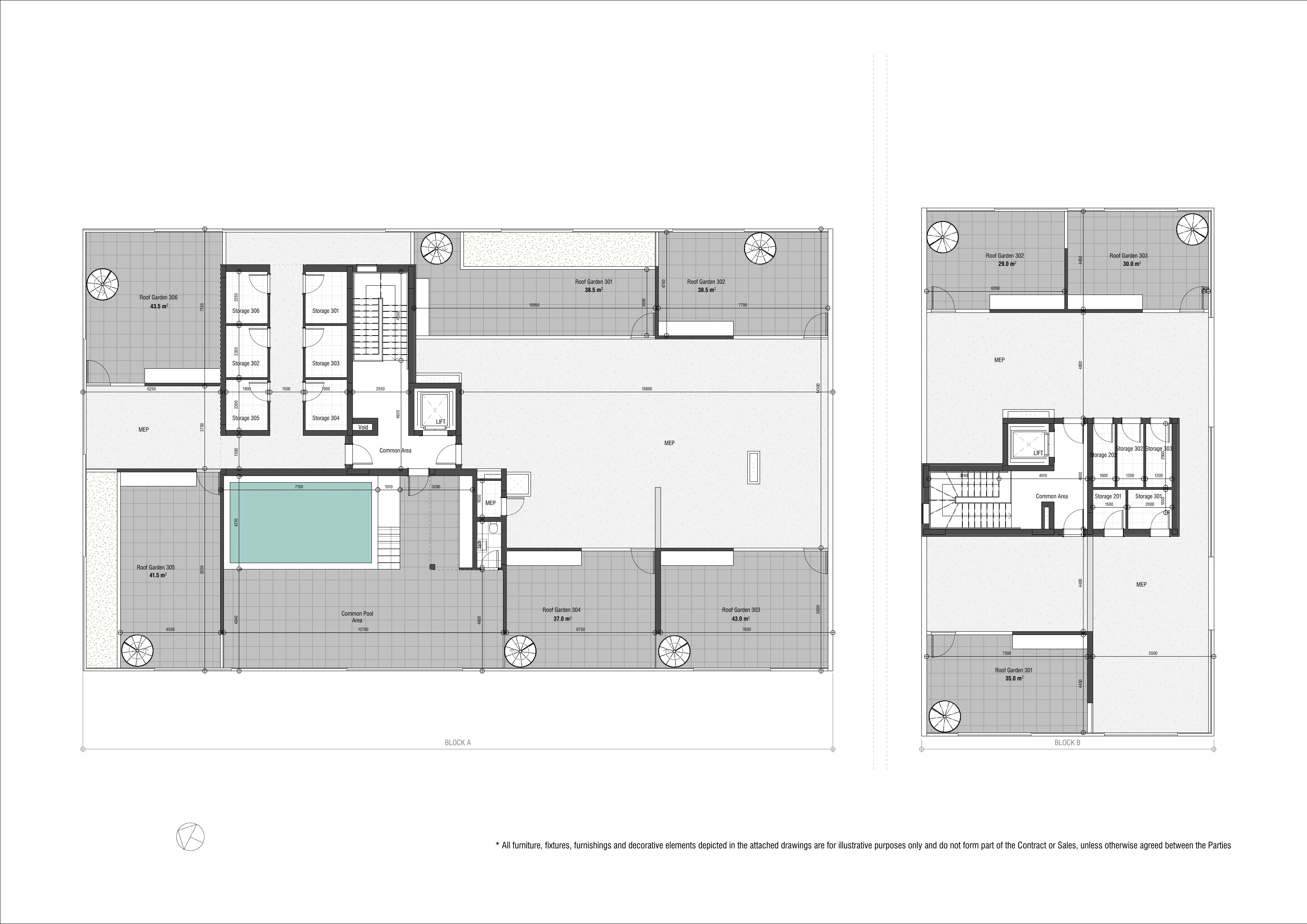 NAYA RESIDENCES floor plan: Roof Garden