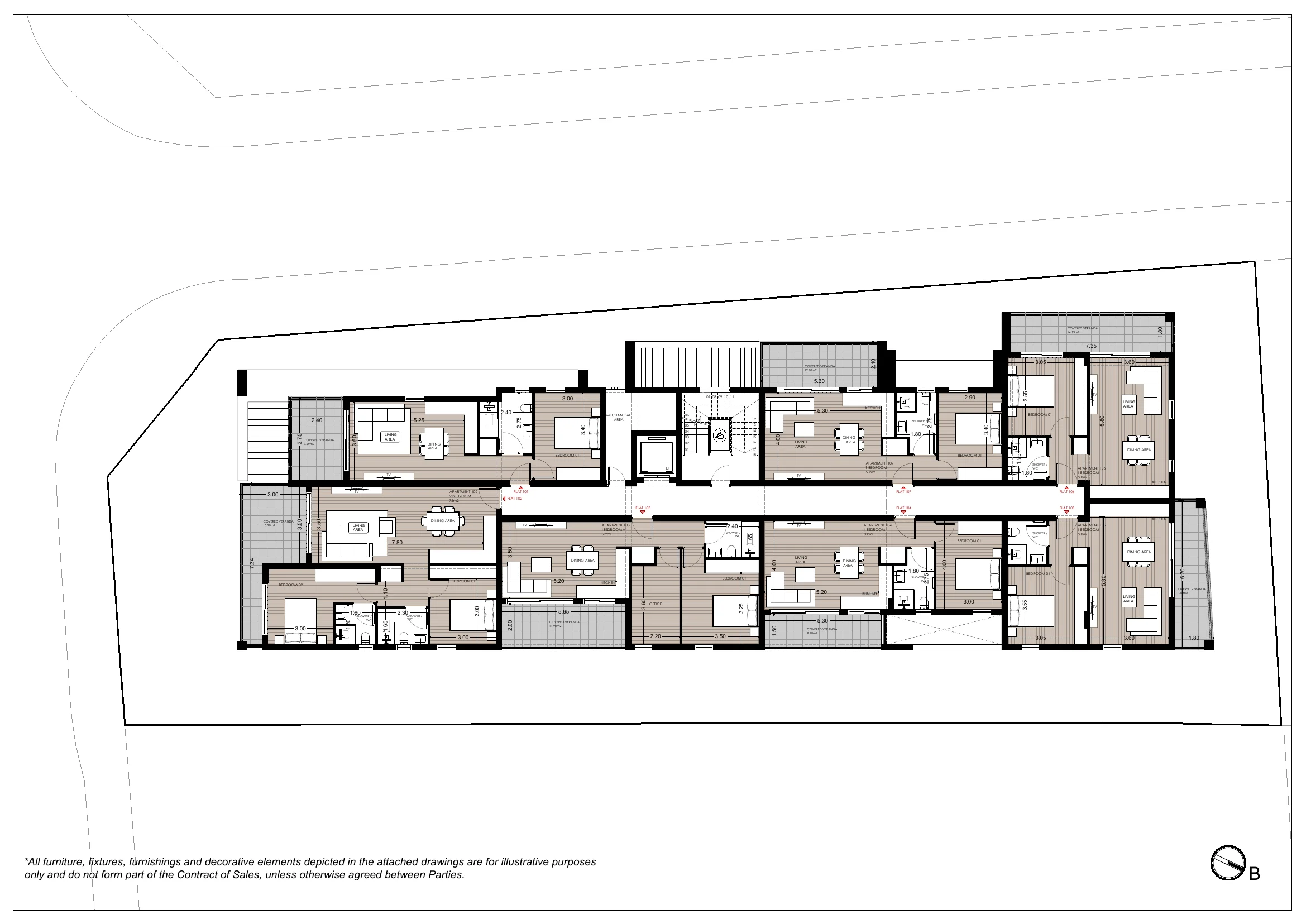 NEON RESIDENCES floor plan: 1st Floor