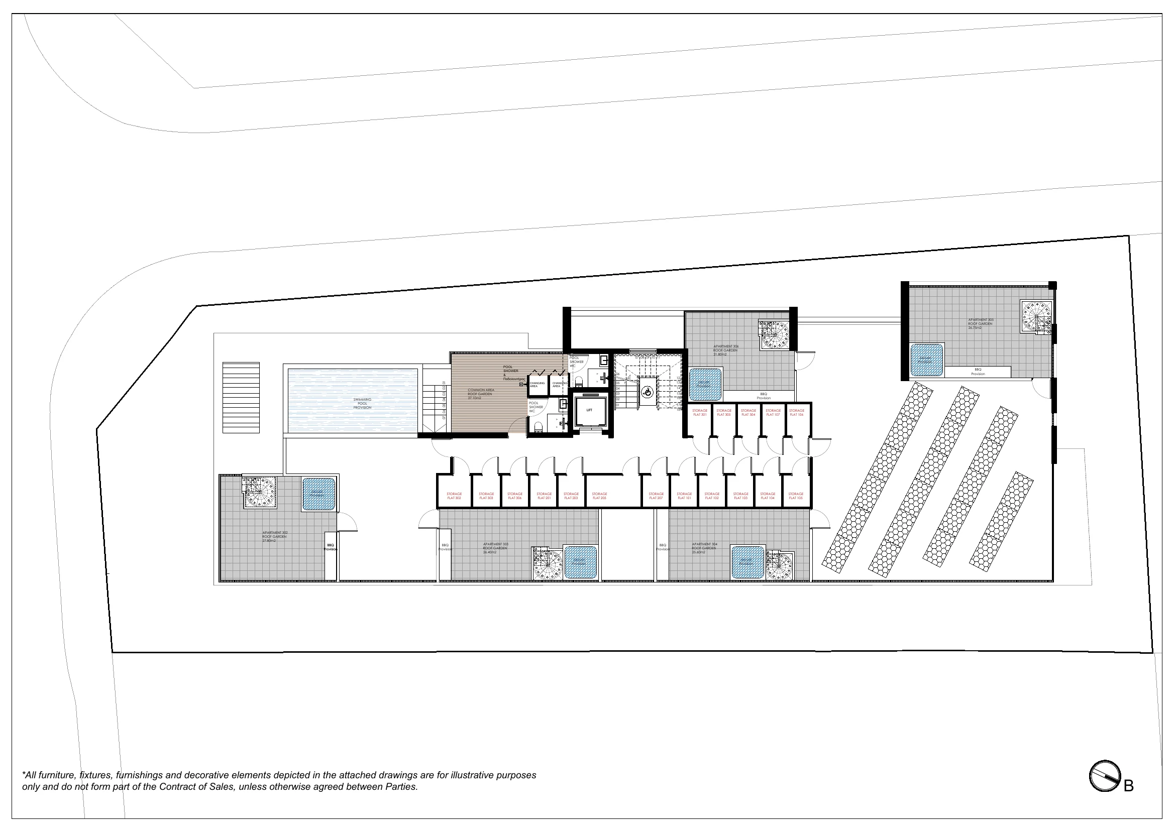 NEON RESIDENCES floor plan: Roof Garden