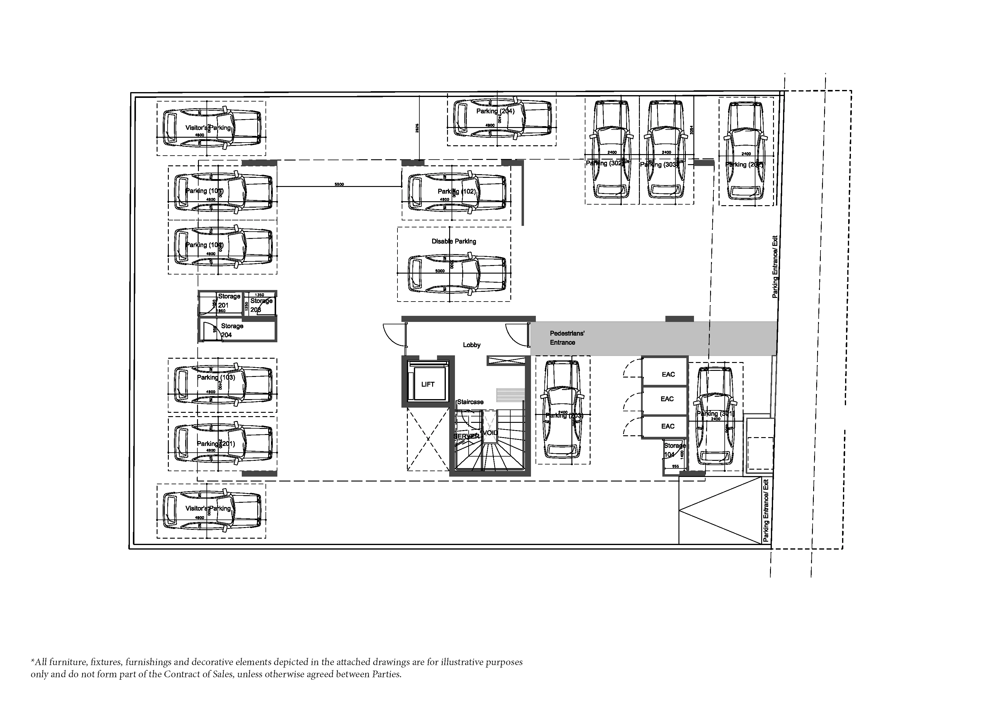 ORION RESIDENCES floor plan: Ground Floor