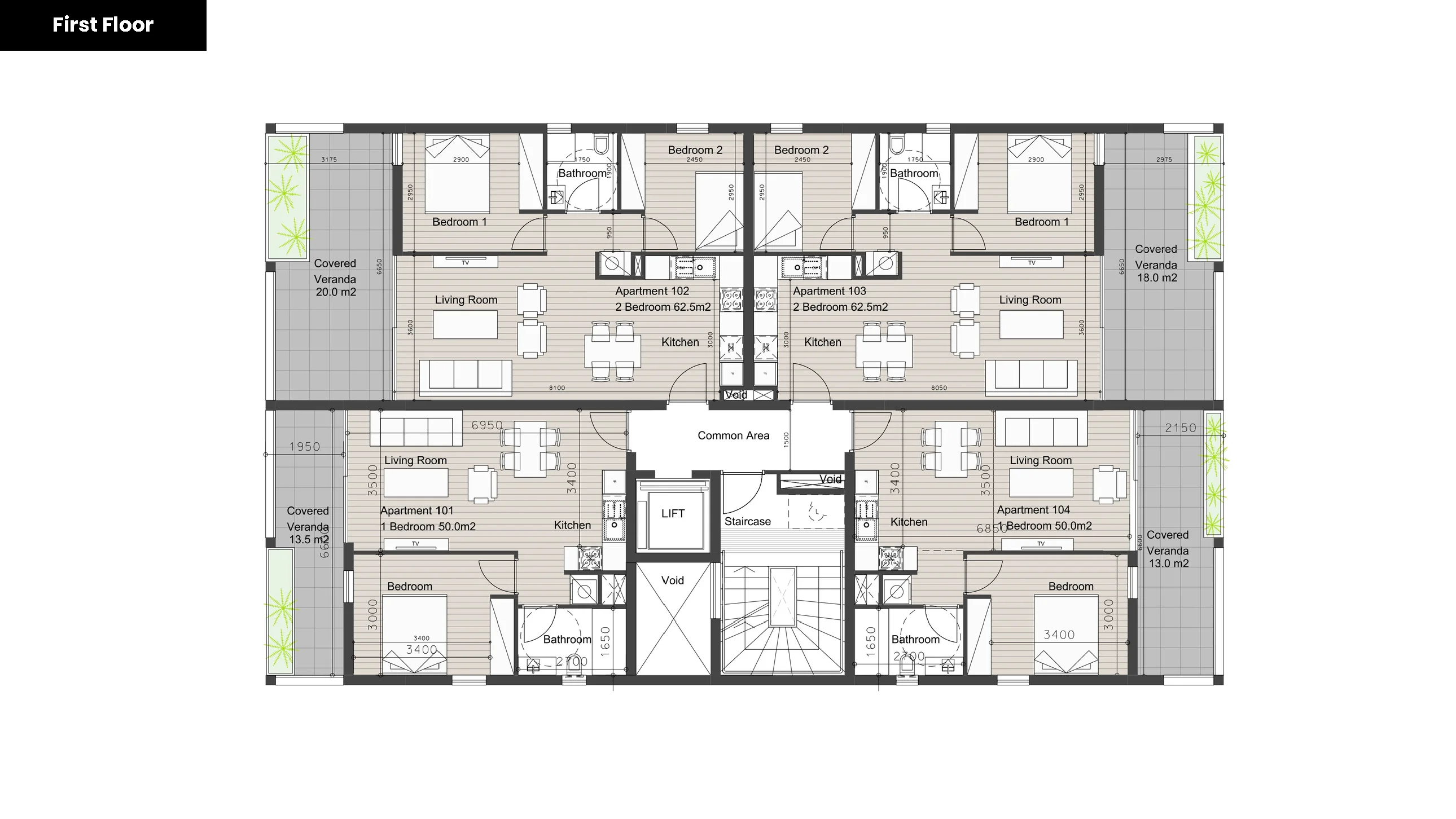 ORION RESIDENCES floor plan: First Floor