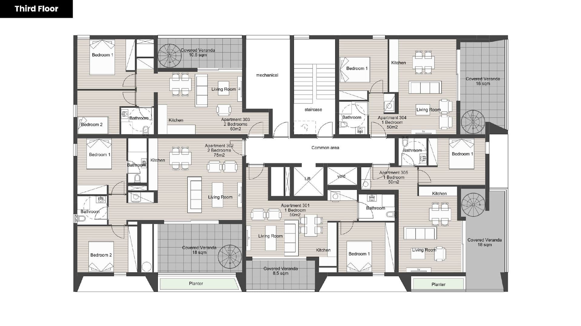 PLAYA RESIDENCES floor plan: hd1080 3