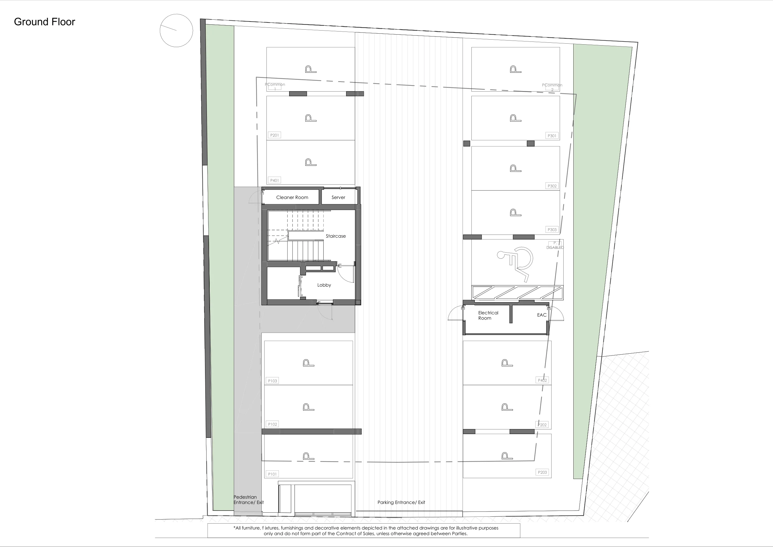 SENA RESIDENCES floor plan: Ground Floor