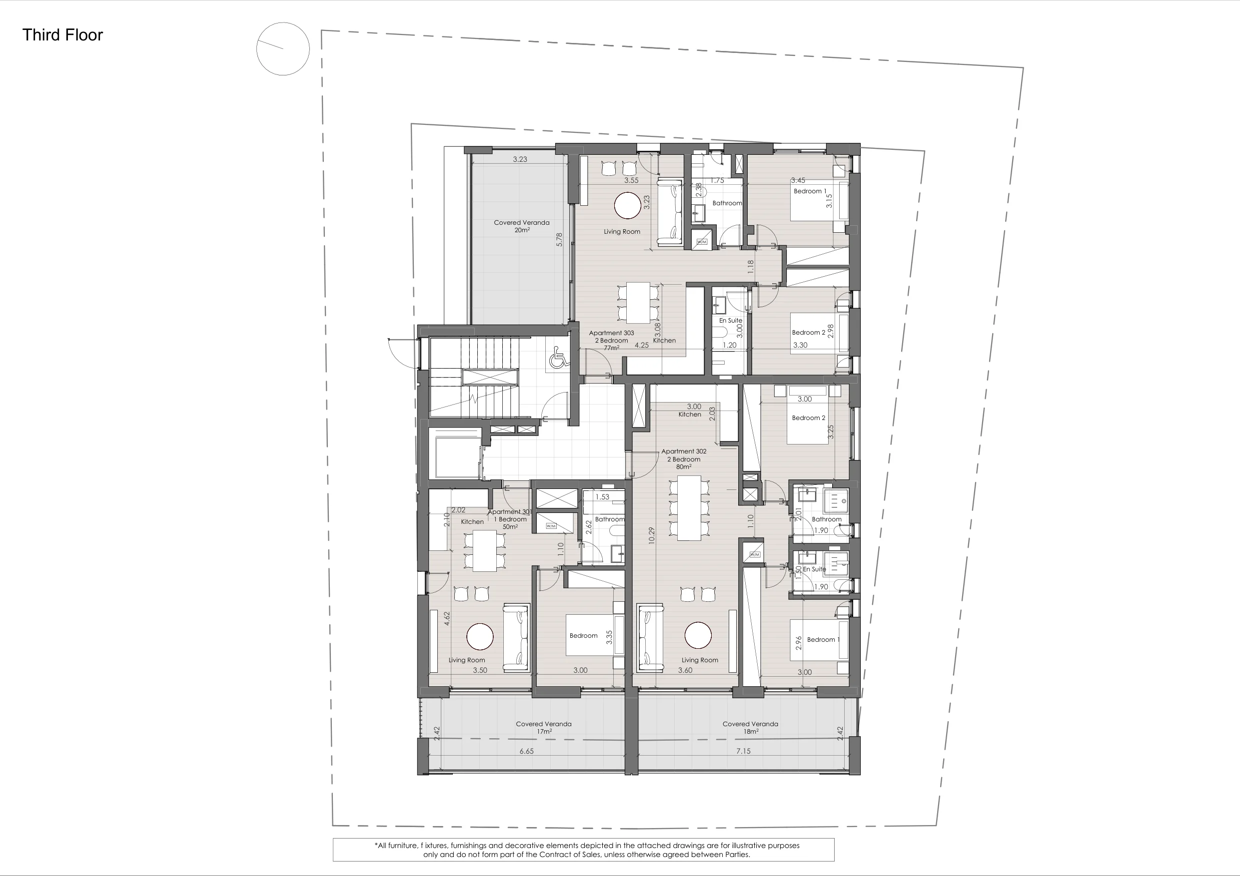SENA RESIDENCES floor plan: 3rd Floor