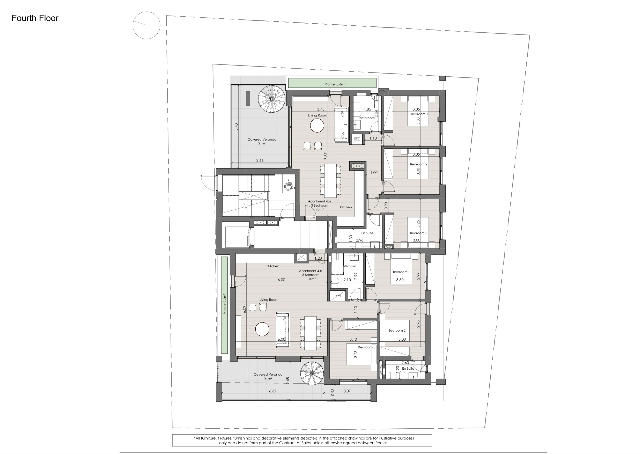 SENA RESIDENCES floor plan: 4th Floor