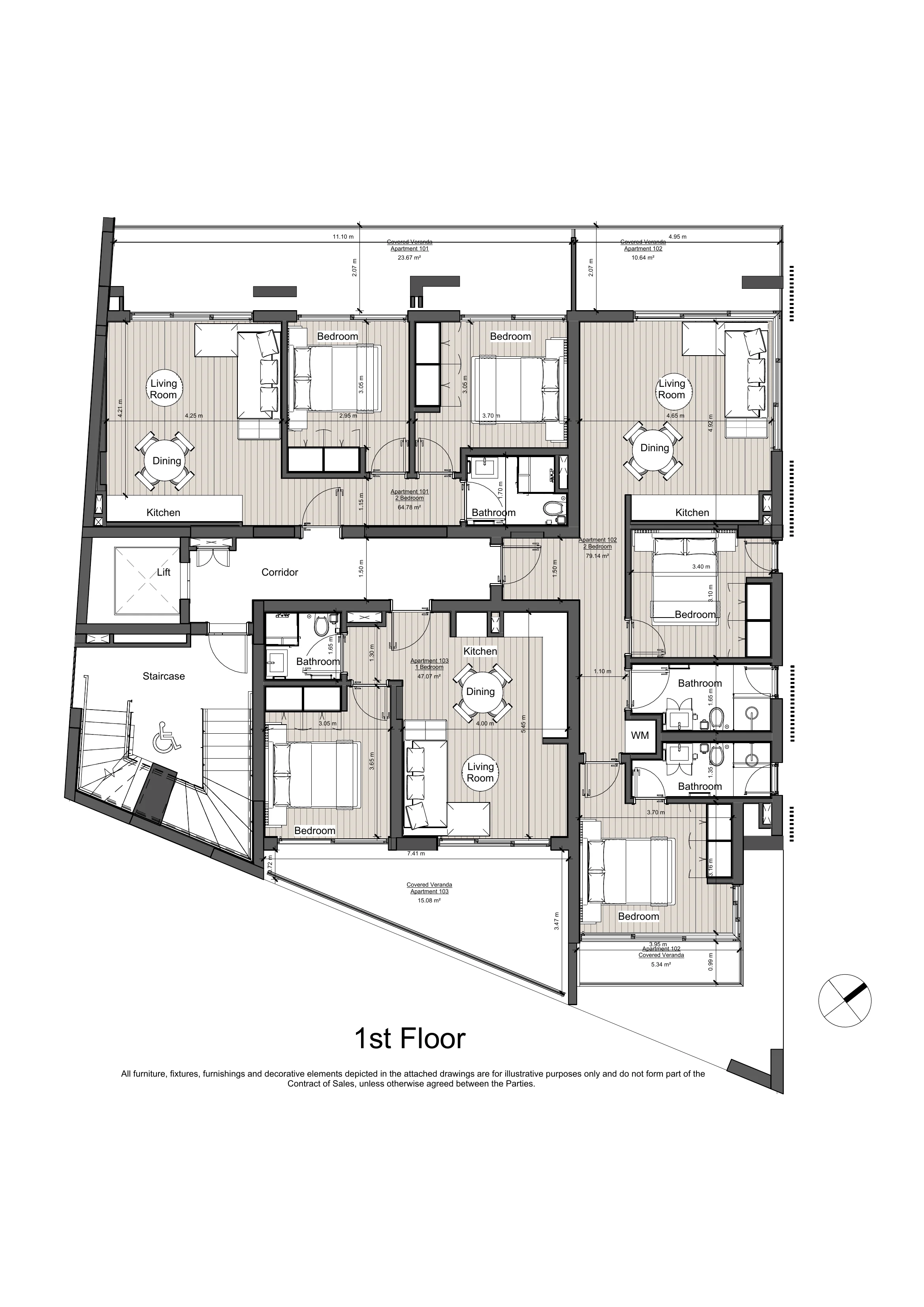SOLEA RESIDENCES floor plan: 1st Floor Cptenbm