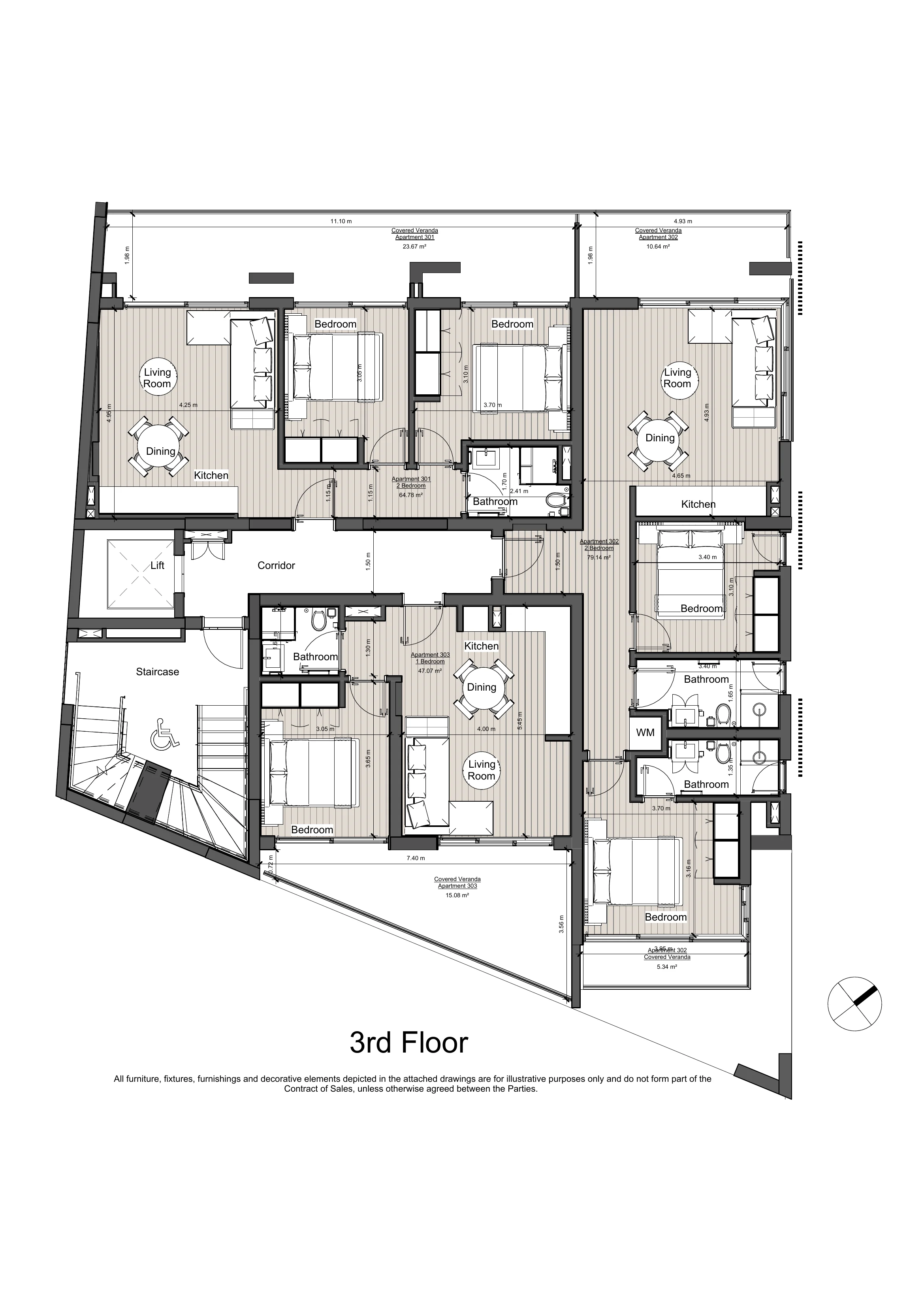 SOLEA RESIDENCES floor plan: 3rd Floor