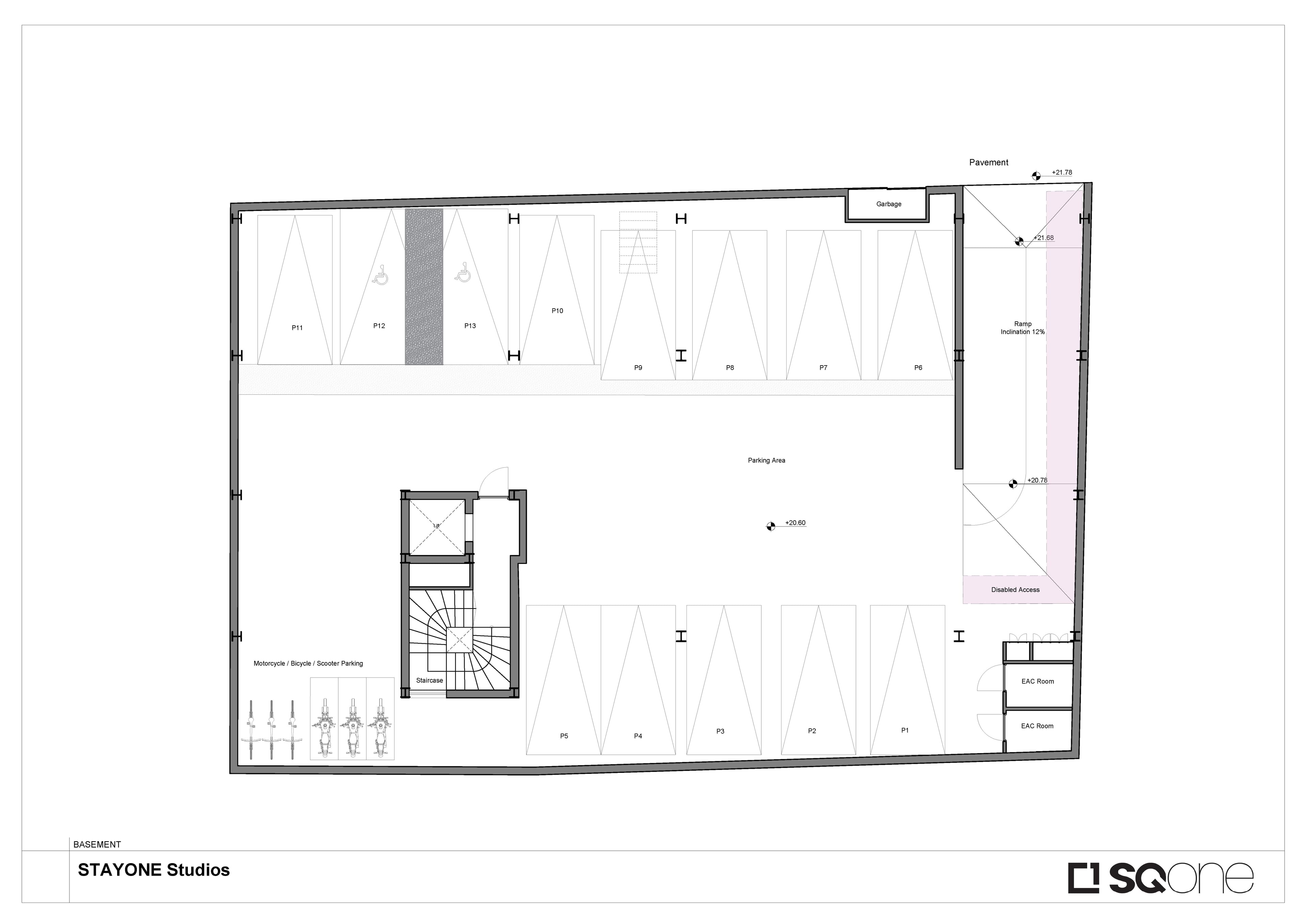 STAY 1 RESIDENCES floor plan: SQ1   STAYONE P14  DP 2023 06 28 Page 1