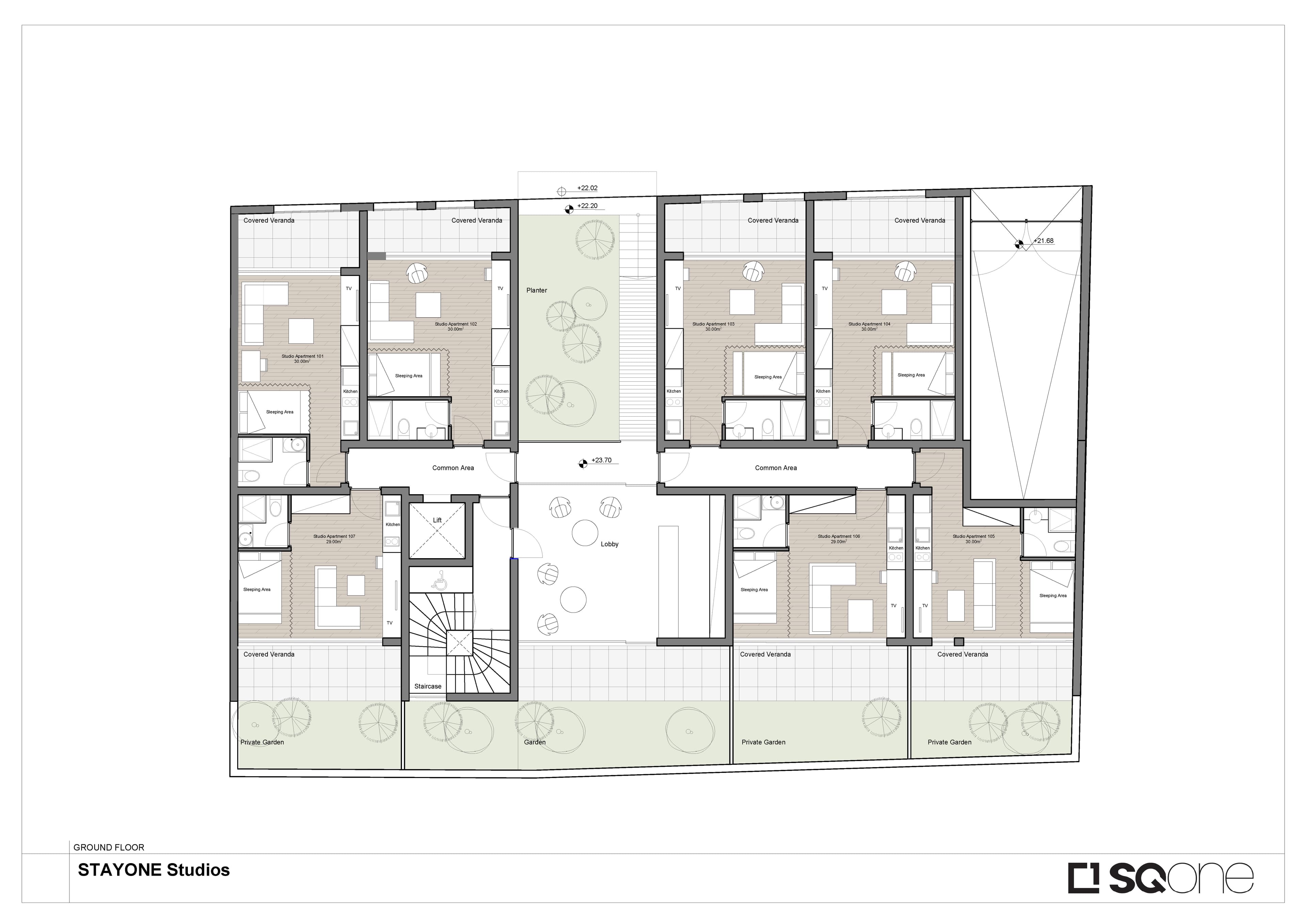 STAY 1 RESIDENCES floor plan: SQ1   STAYONE P14  DP 2023 06 28 Page 2