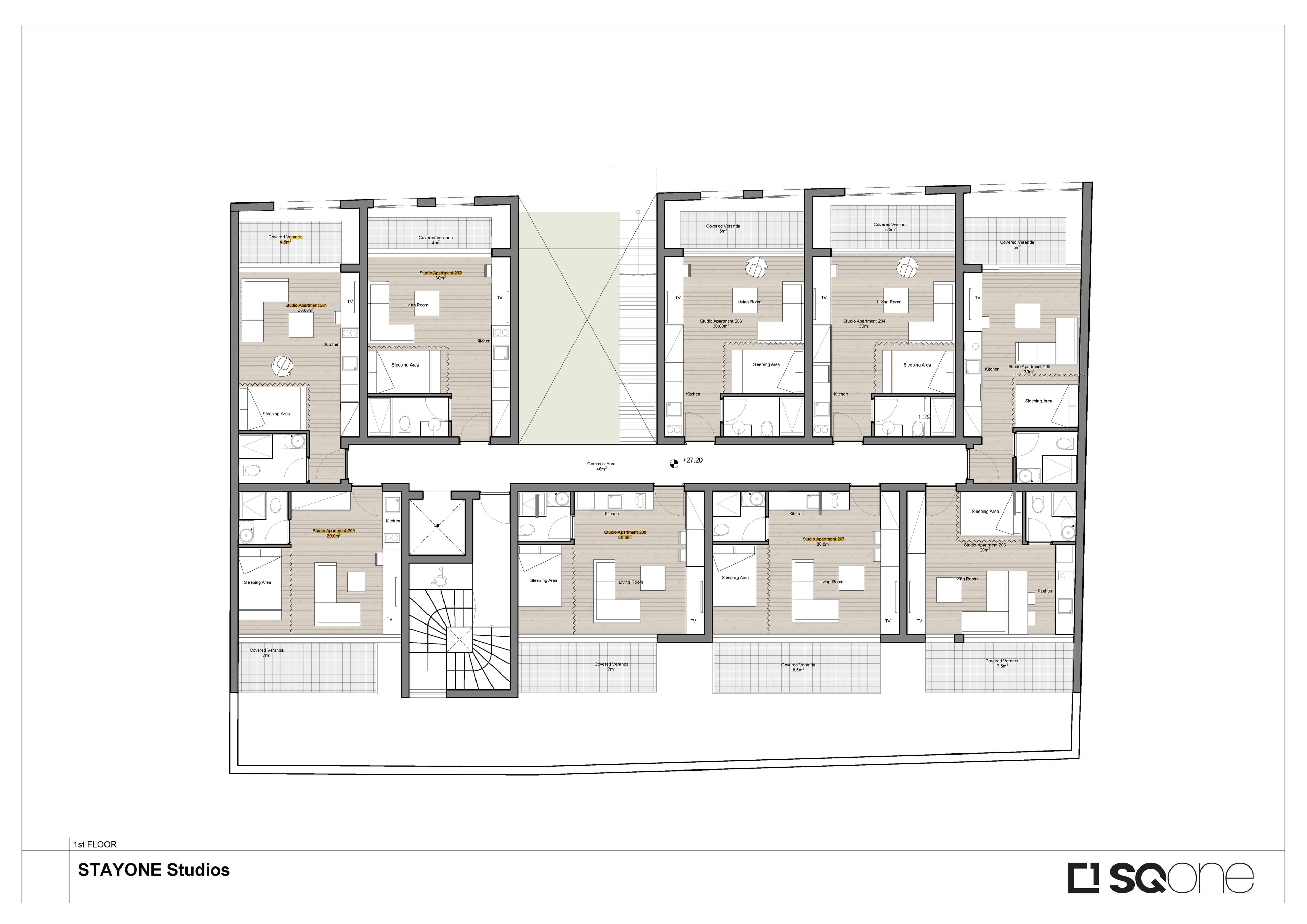 STAY 1 RESIDENCES floor plan: SQ1   STAYONE P14  DP 2023 06 28 Page 3