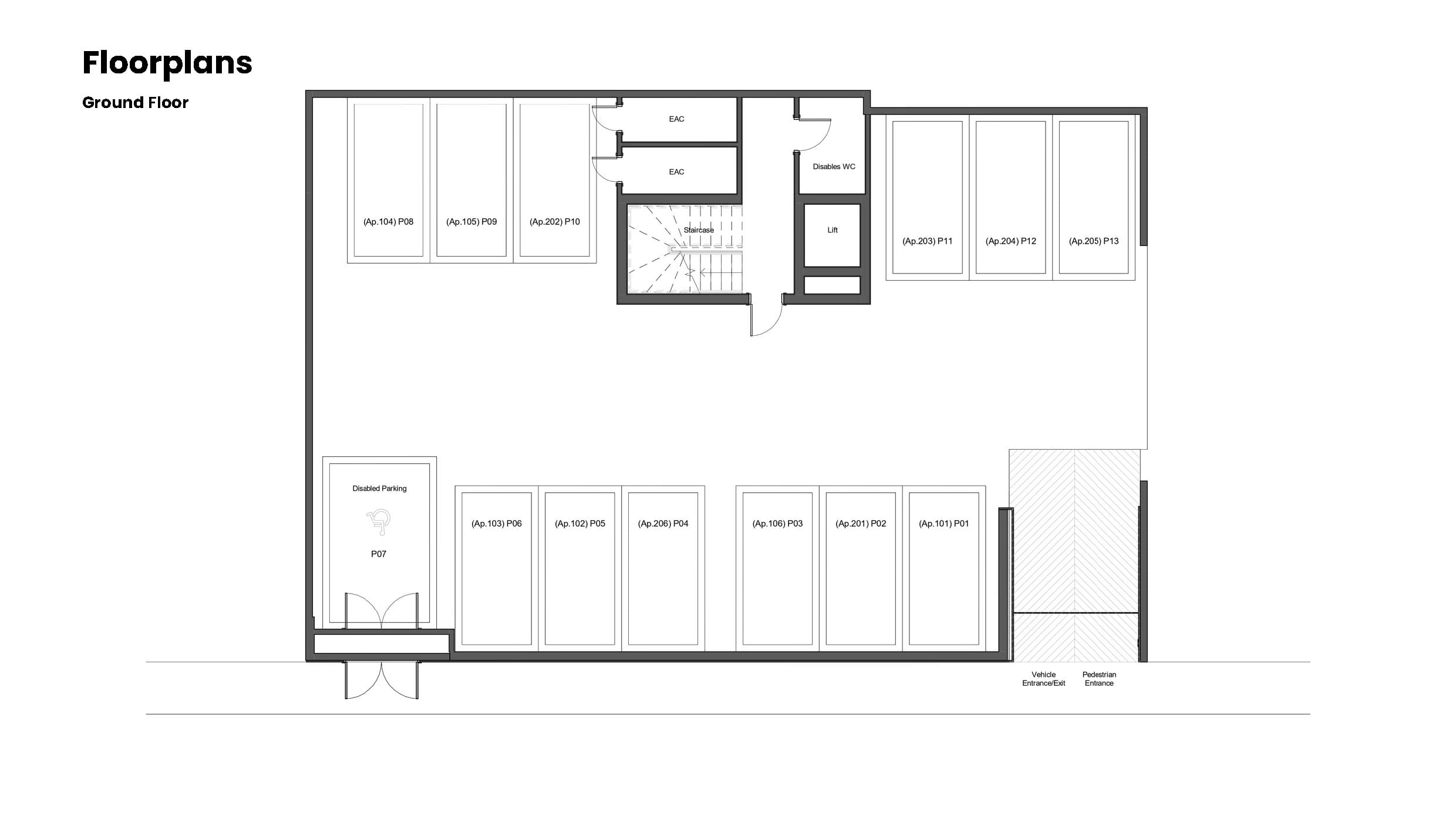 STAY3 RESIDENCES floor plan: STAYTHREE Architectural Plans Page 1