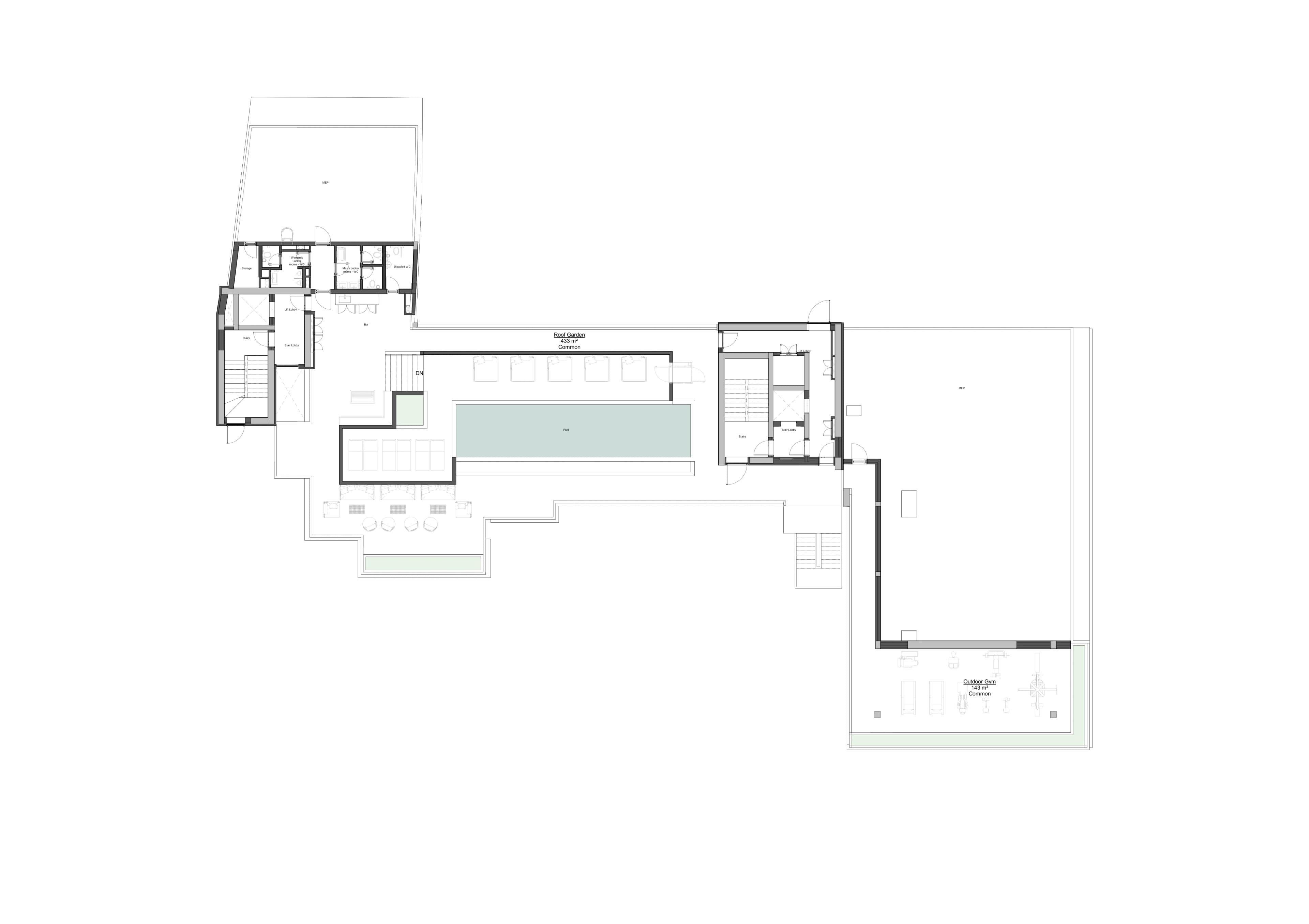 THE COLLECTION RESIDENCES floor plan: M 7th Roof Garden-1