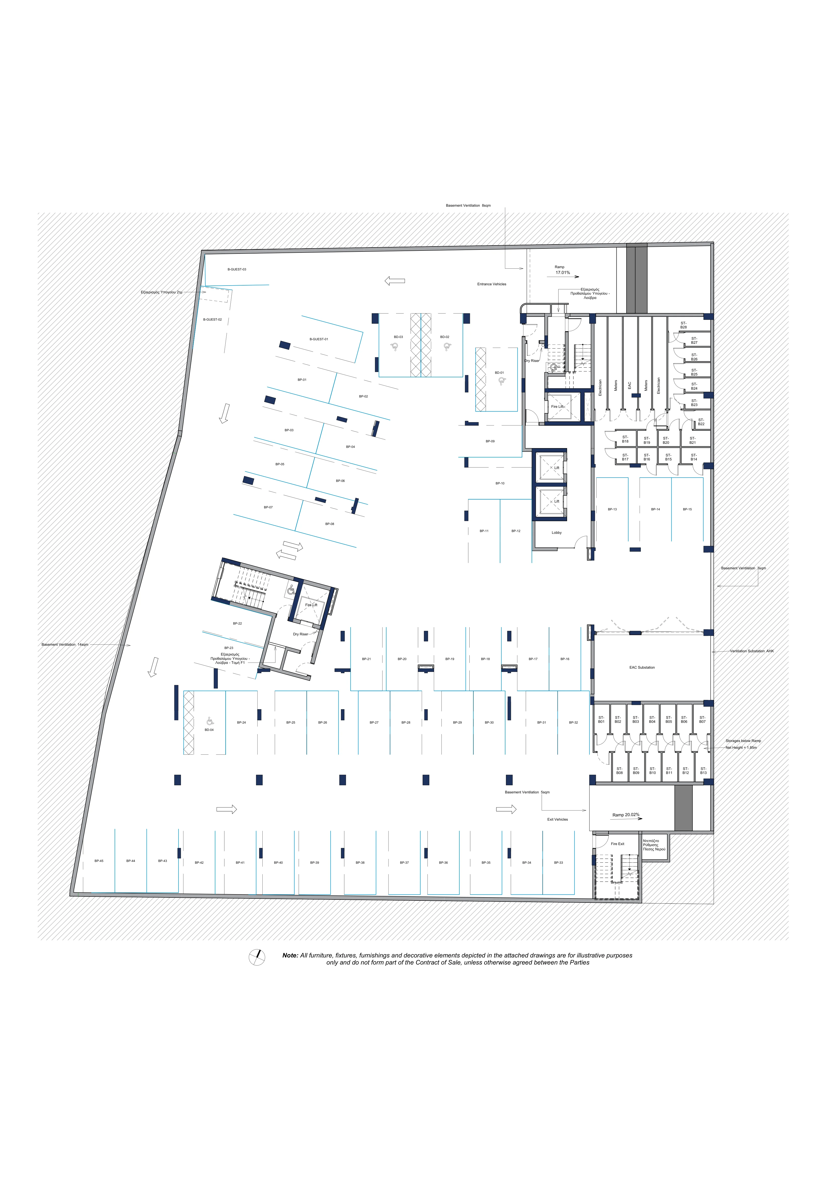 THE DOCKS RESIDENCES floor plan: Basement