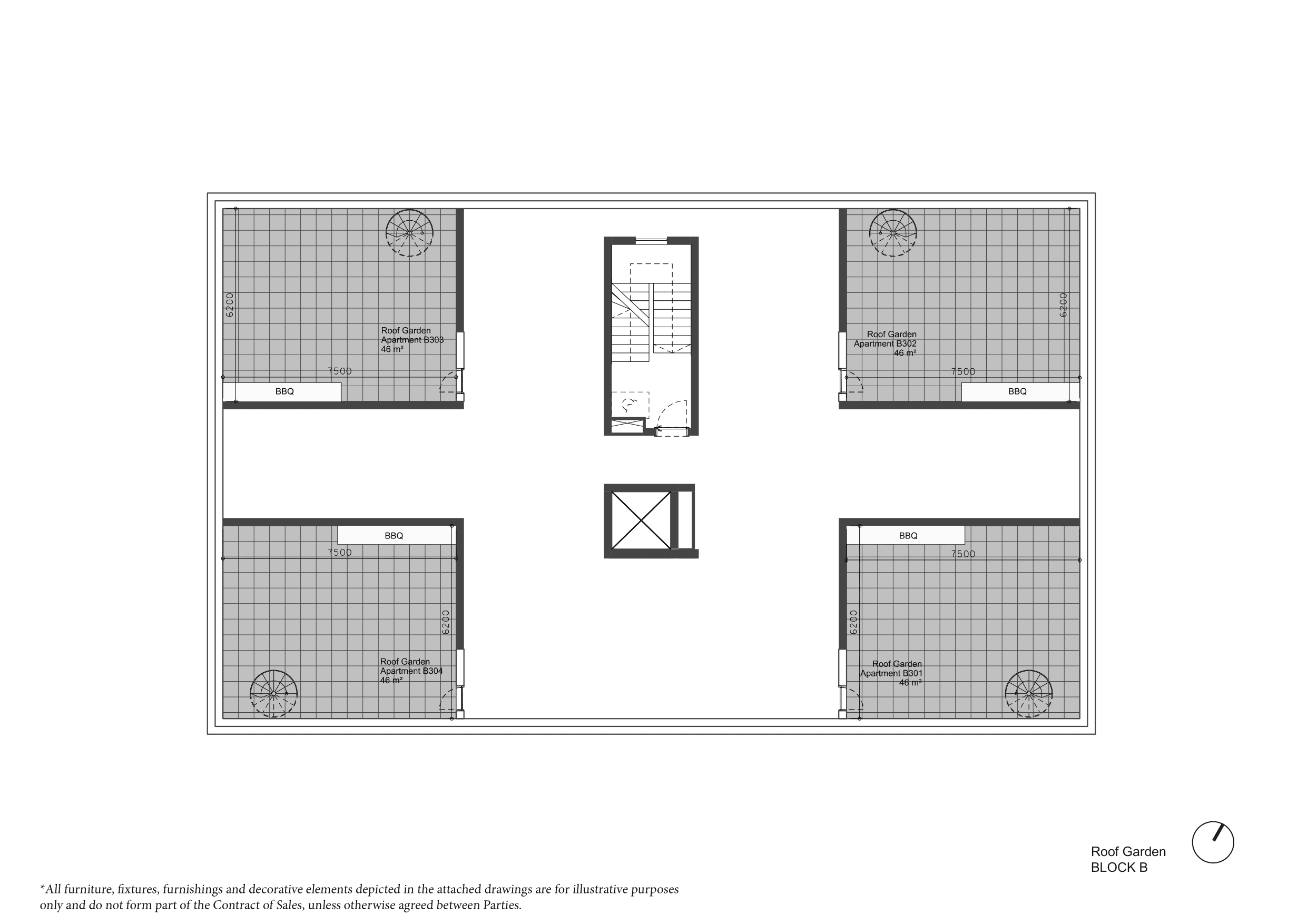 ARYA Block B roof garden plan