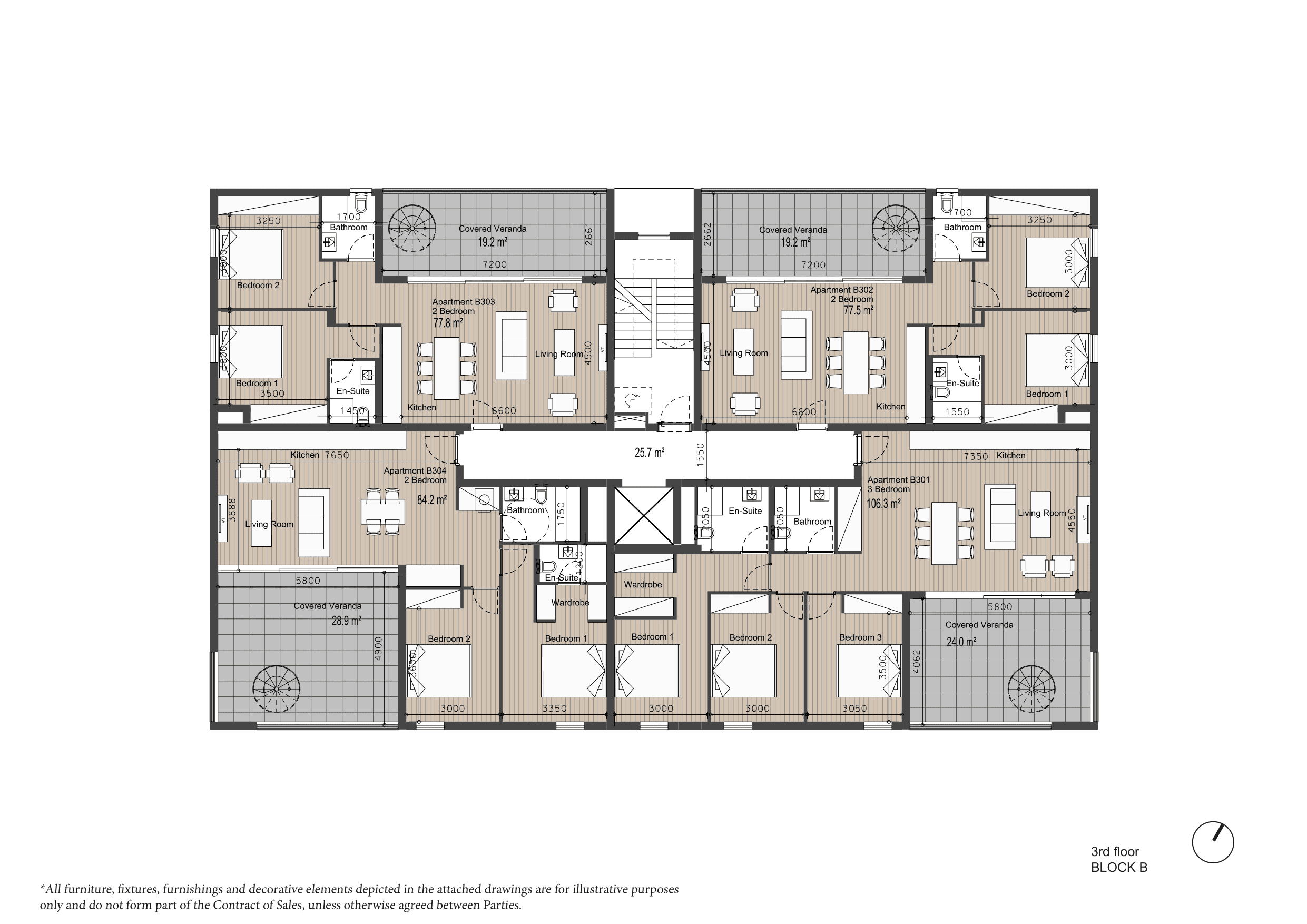 ARYA Block B 3rd floor plan