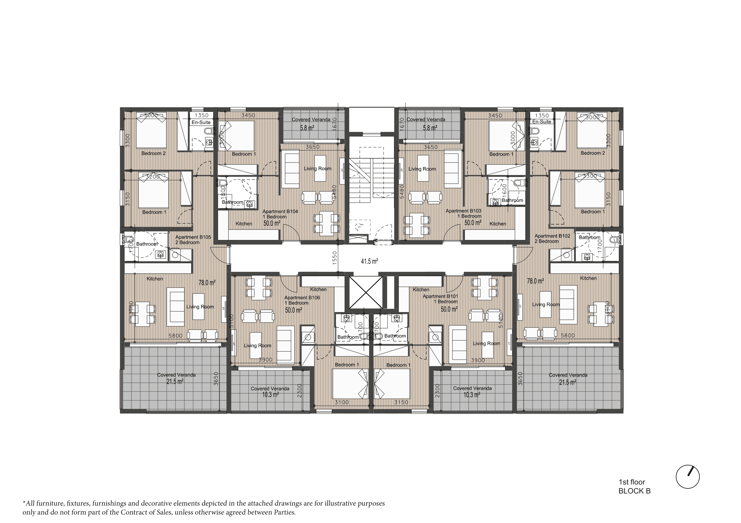 ARYA Block B 1st floor plan