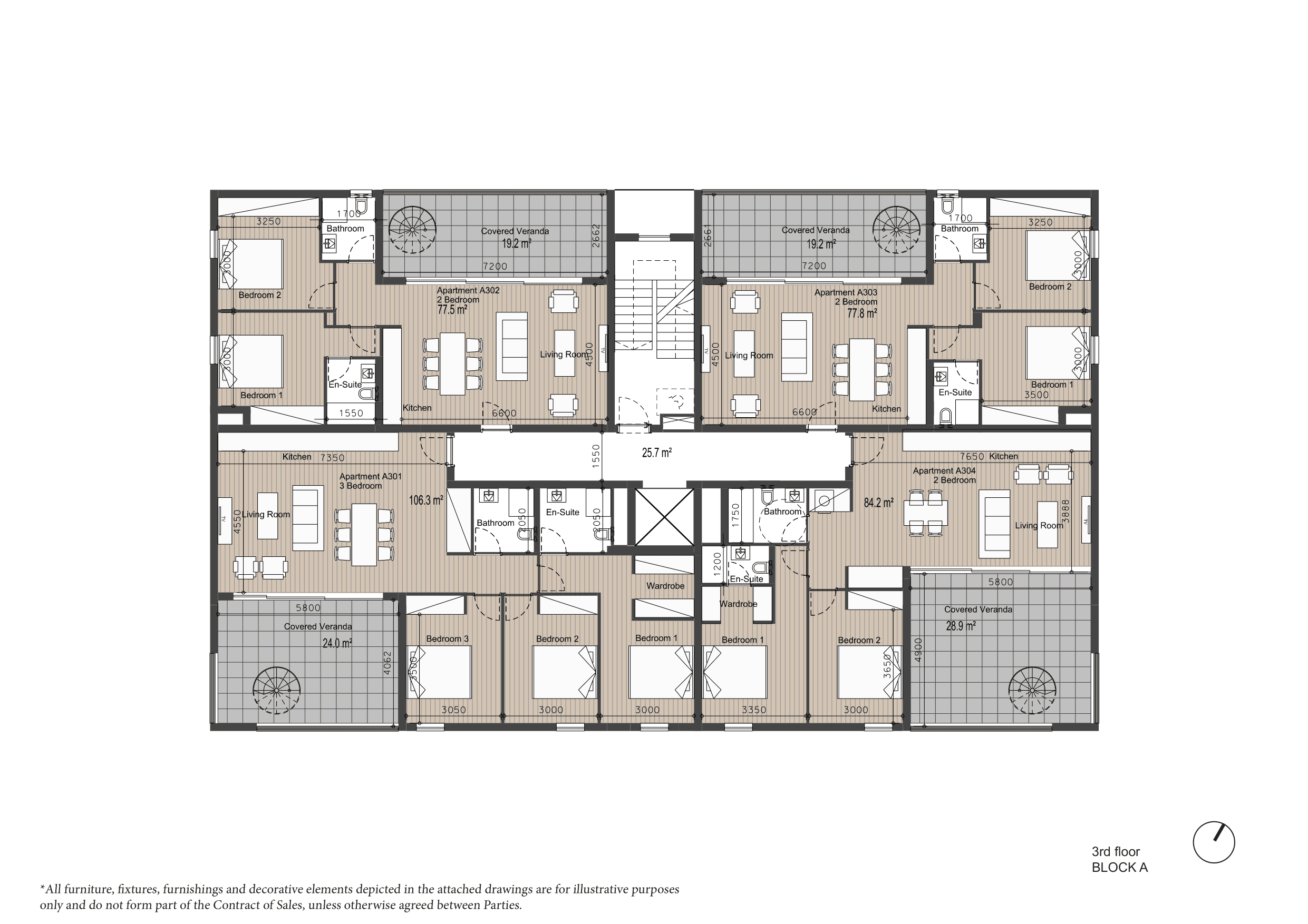 ARYA Block A 3rd floor plan