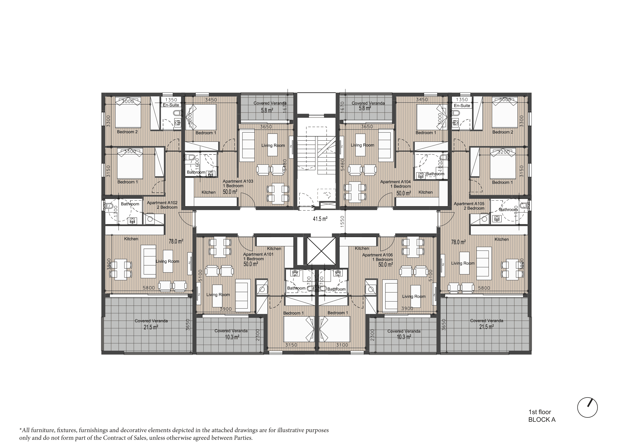 ARYA Block A 1st floor plan