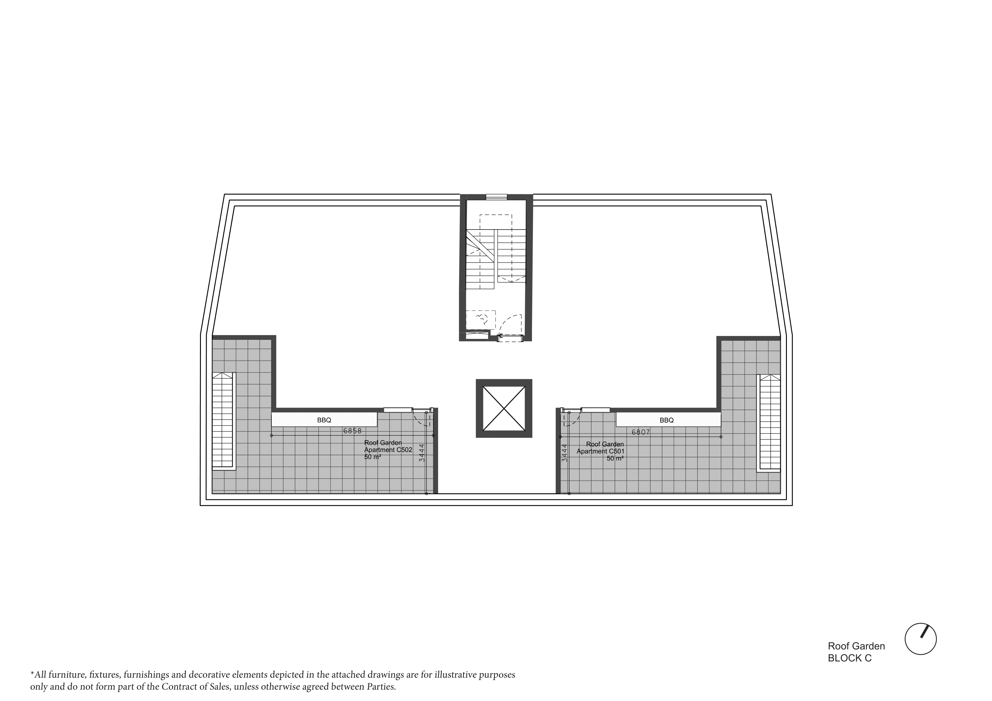 ARYA Block C roof garden plan