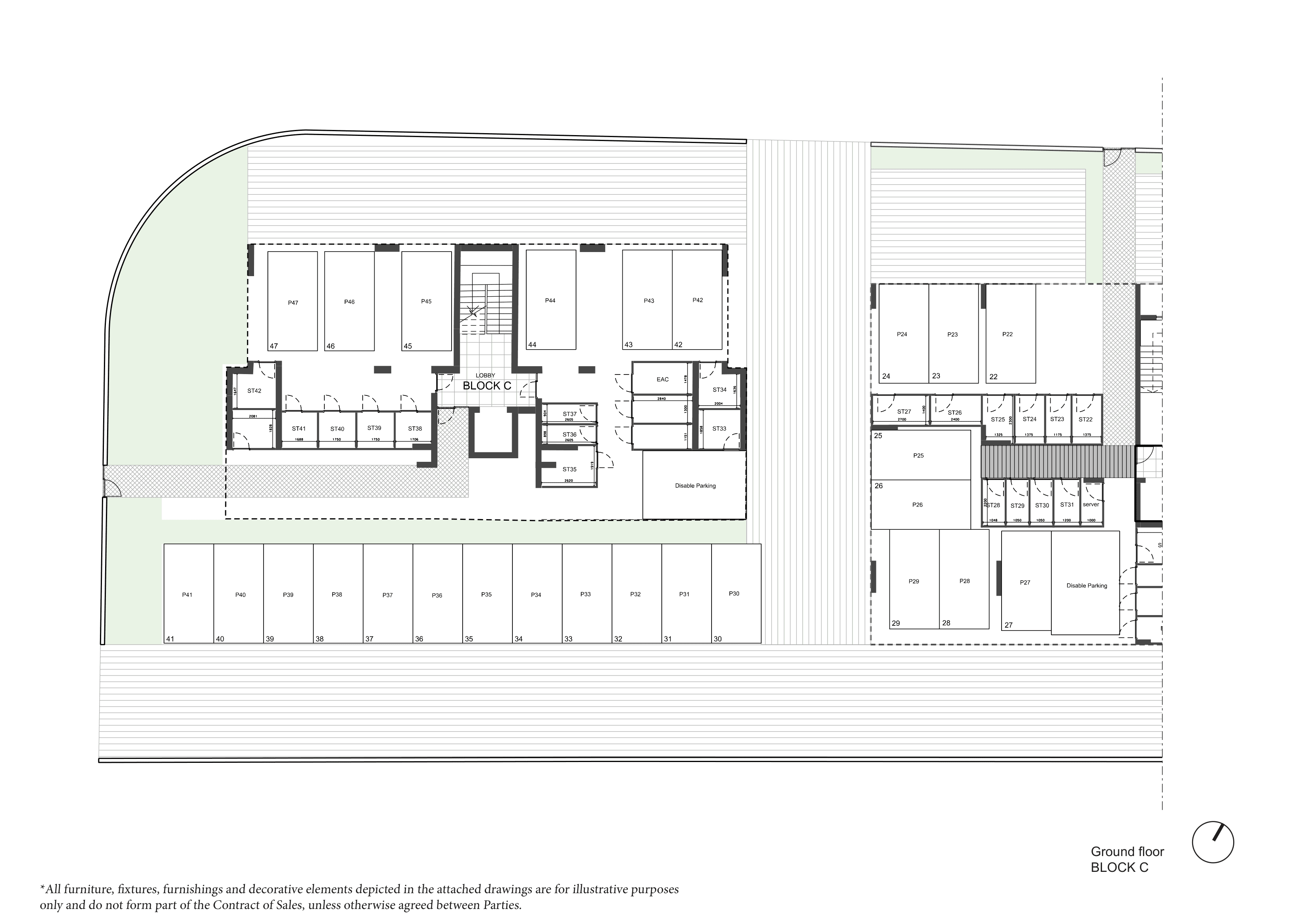 ARYA Block C ground floor plan