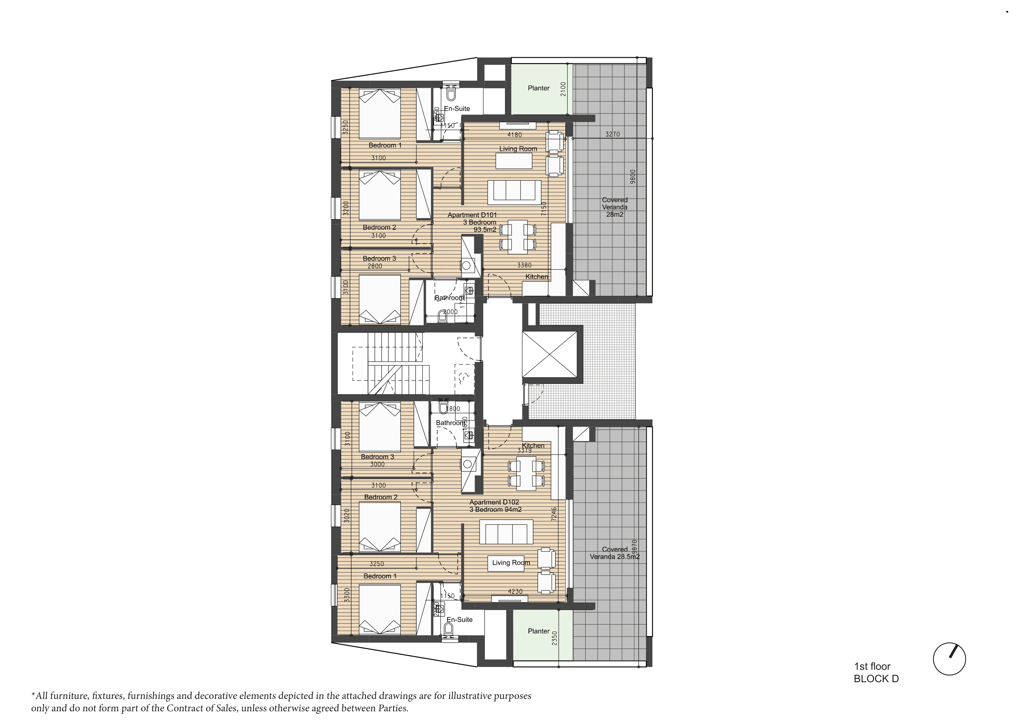 ARYA Block D 1st floor plan