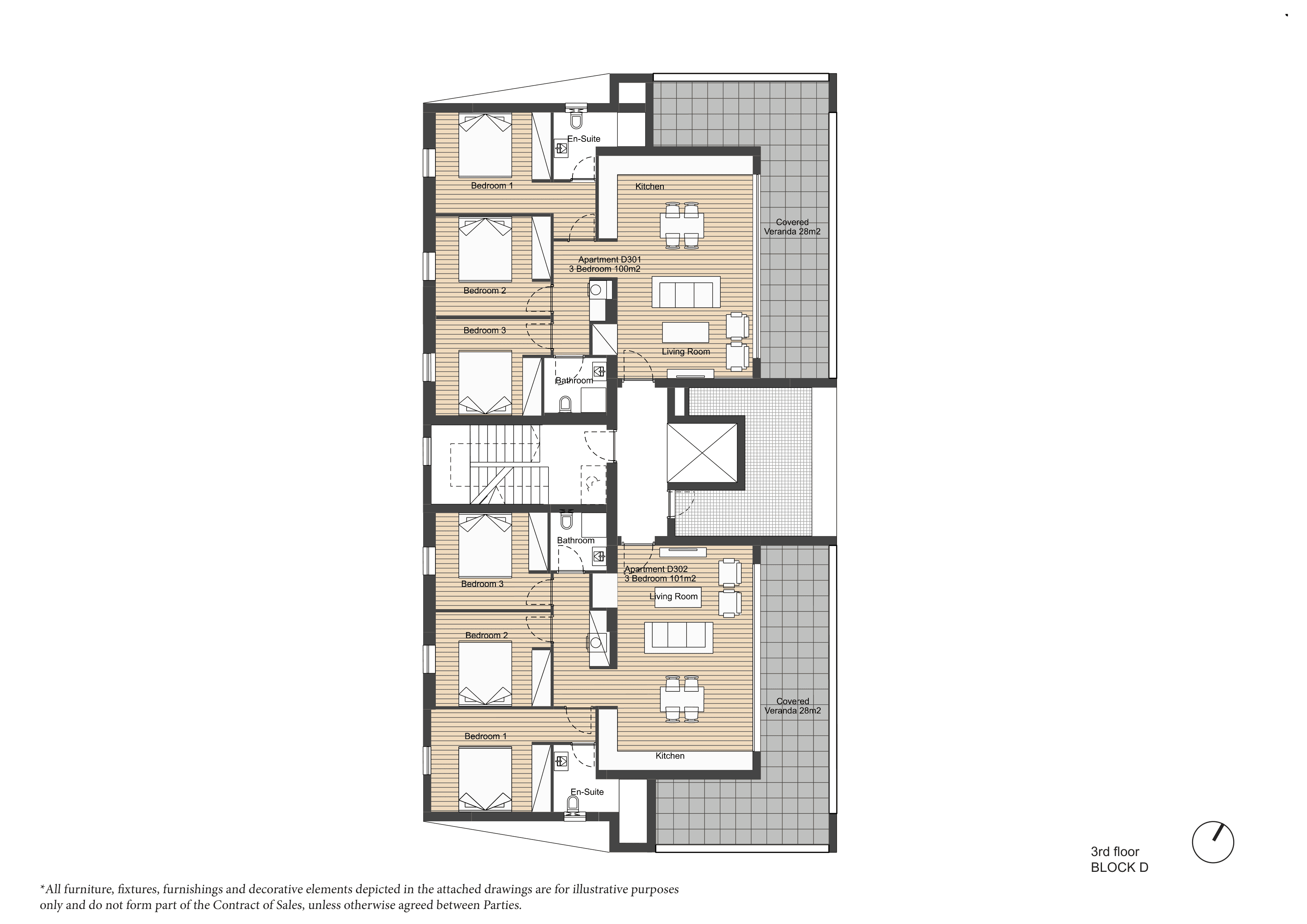 ARYA Block D 3rd floor plan