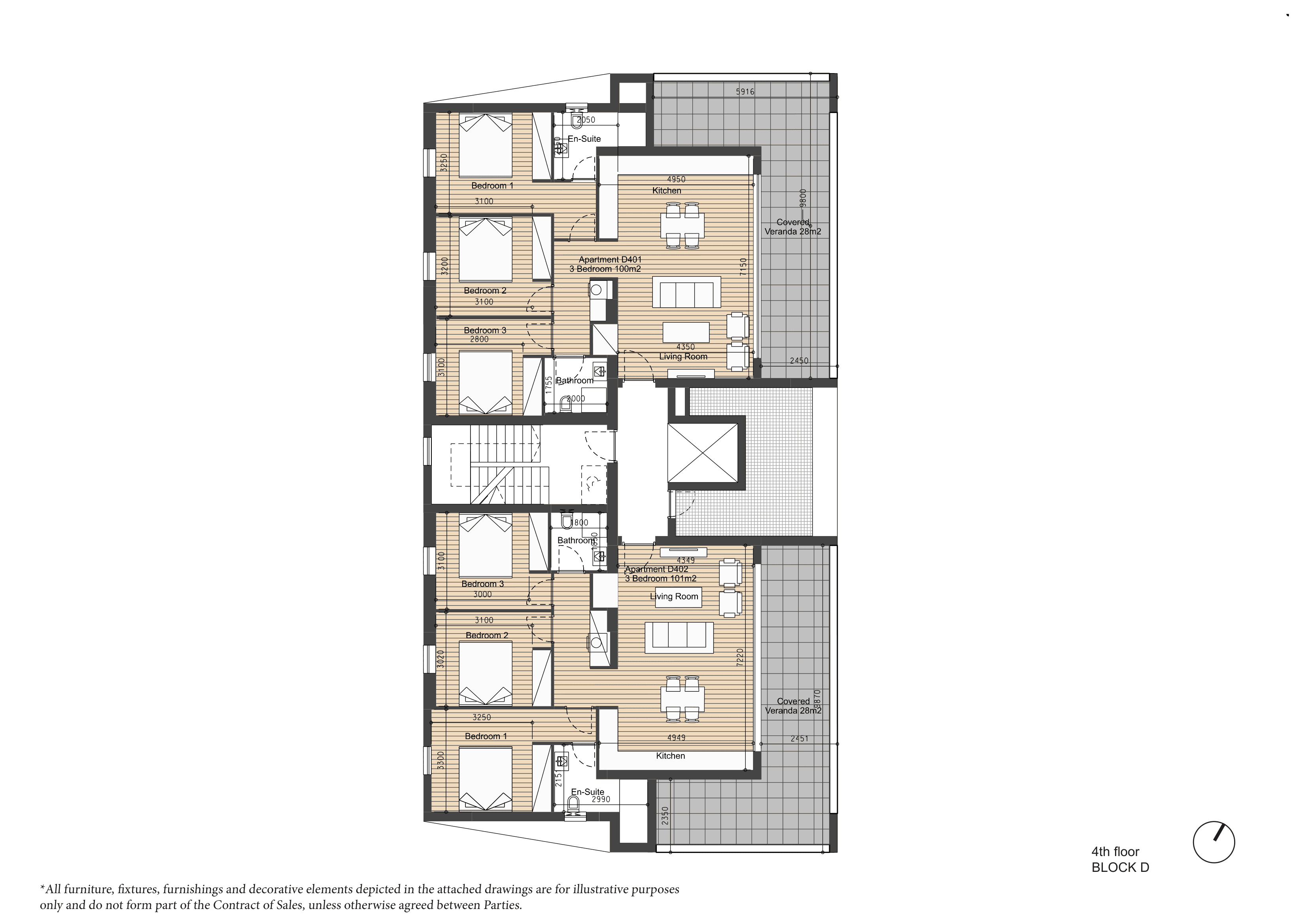 ARYA Block D 4th floor plan