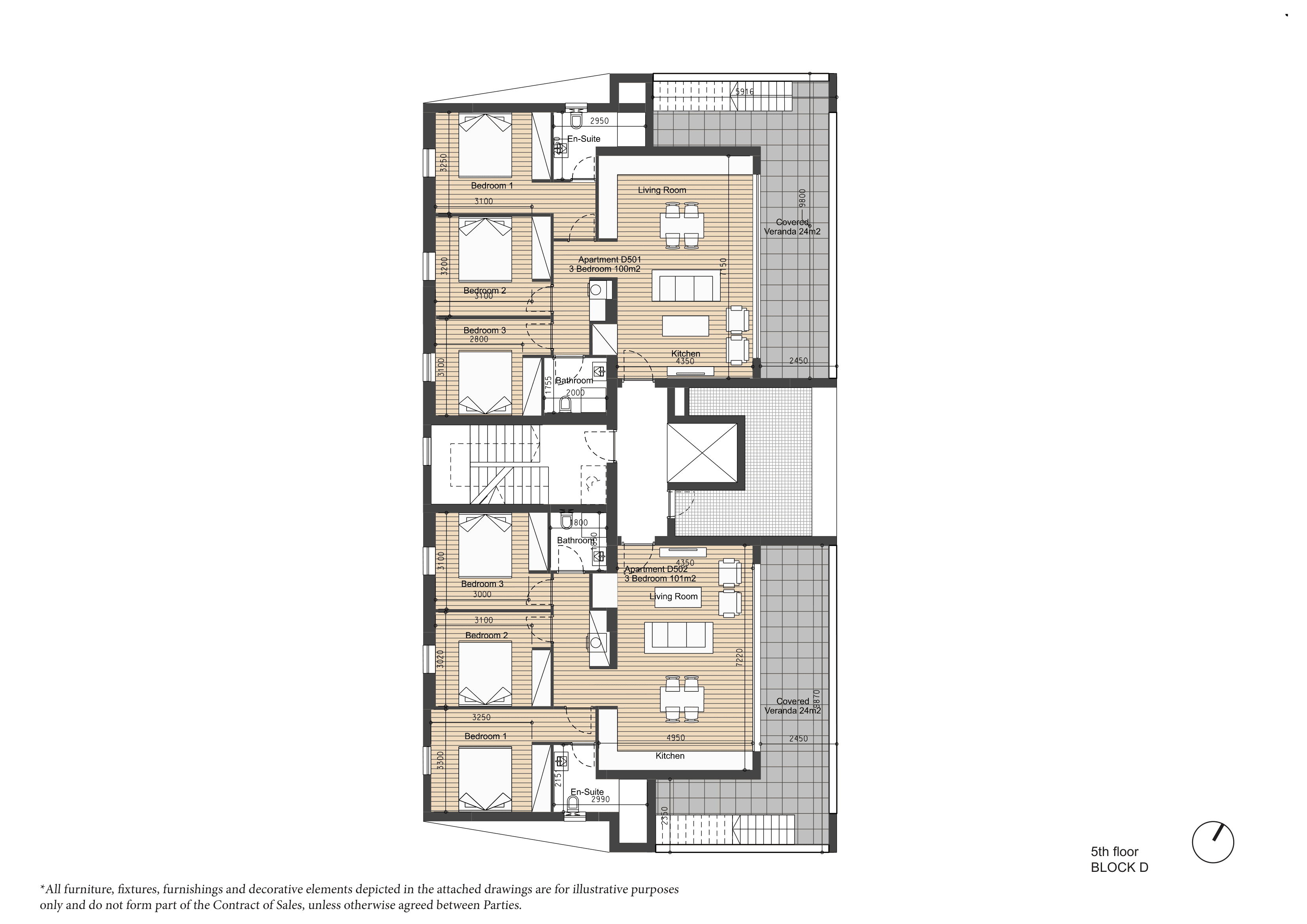 ARYA Block D 5th floor plan